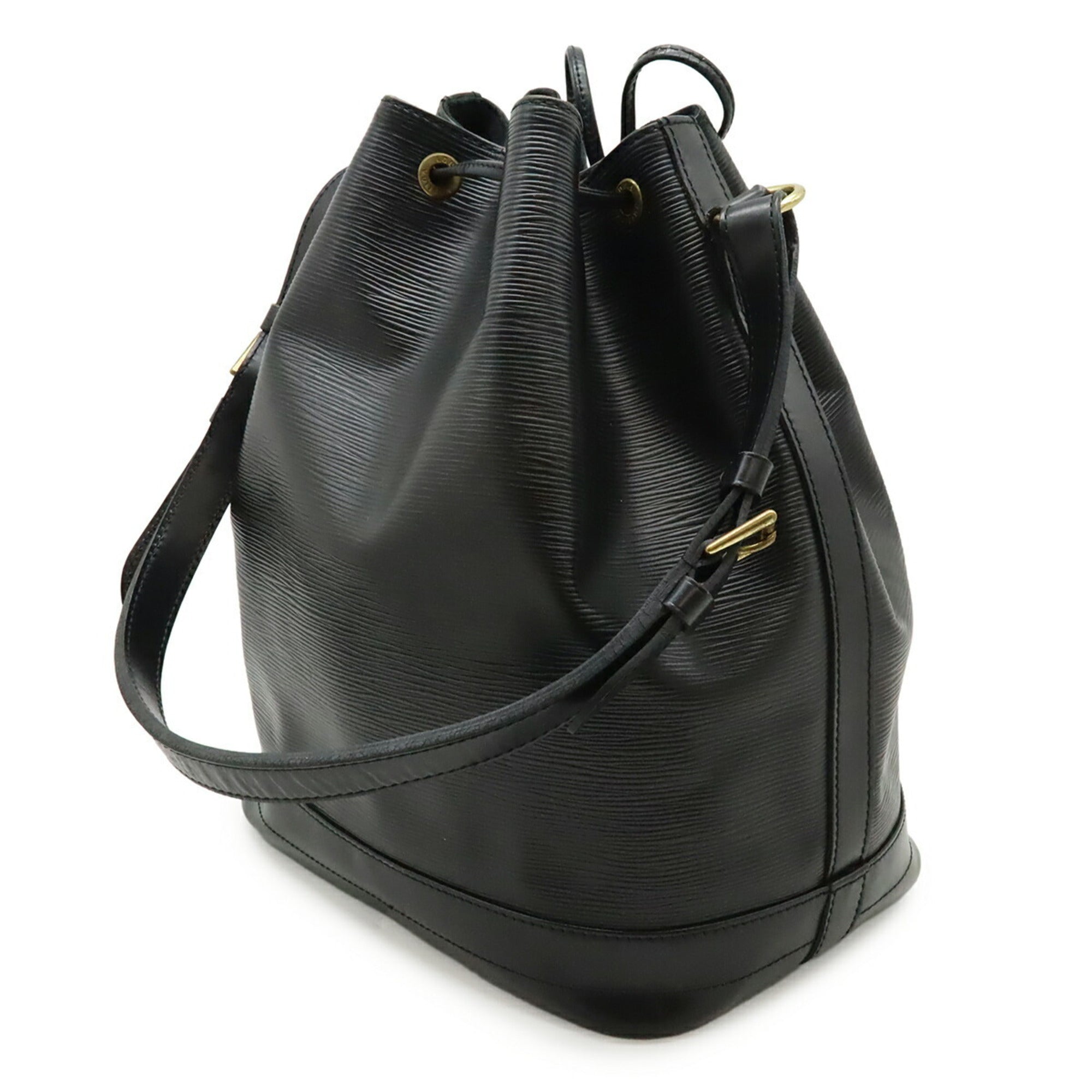 Louis Vuitton Black Noir Epi Leather Shoulder Bag (Pre-Owned)