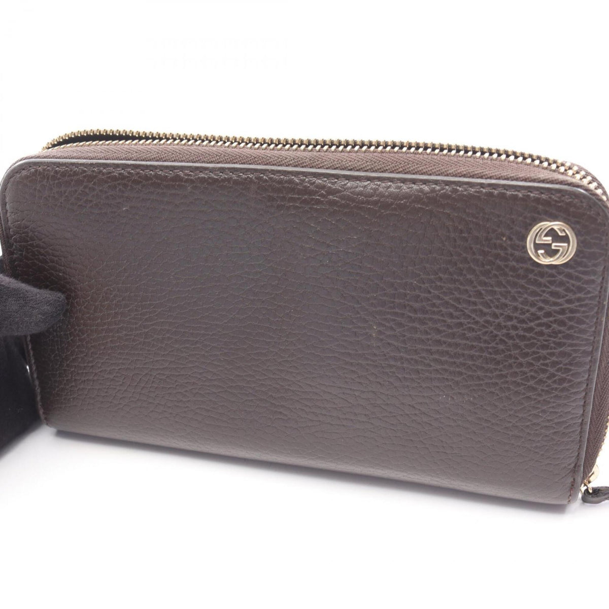 Gucci Brown Leather Long Wallet (Bi-Fold) (Pre-Owned)