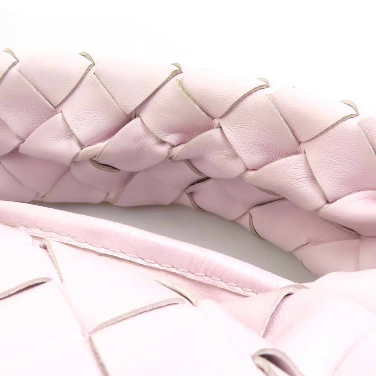 Bottega Veneta Light Pink Intrecciato Handbag Shoulder Bag (Pre-Owned)
