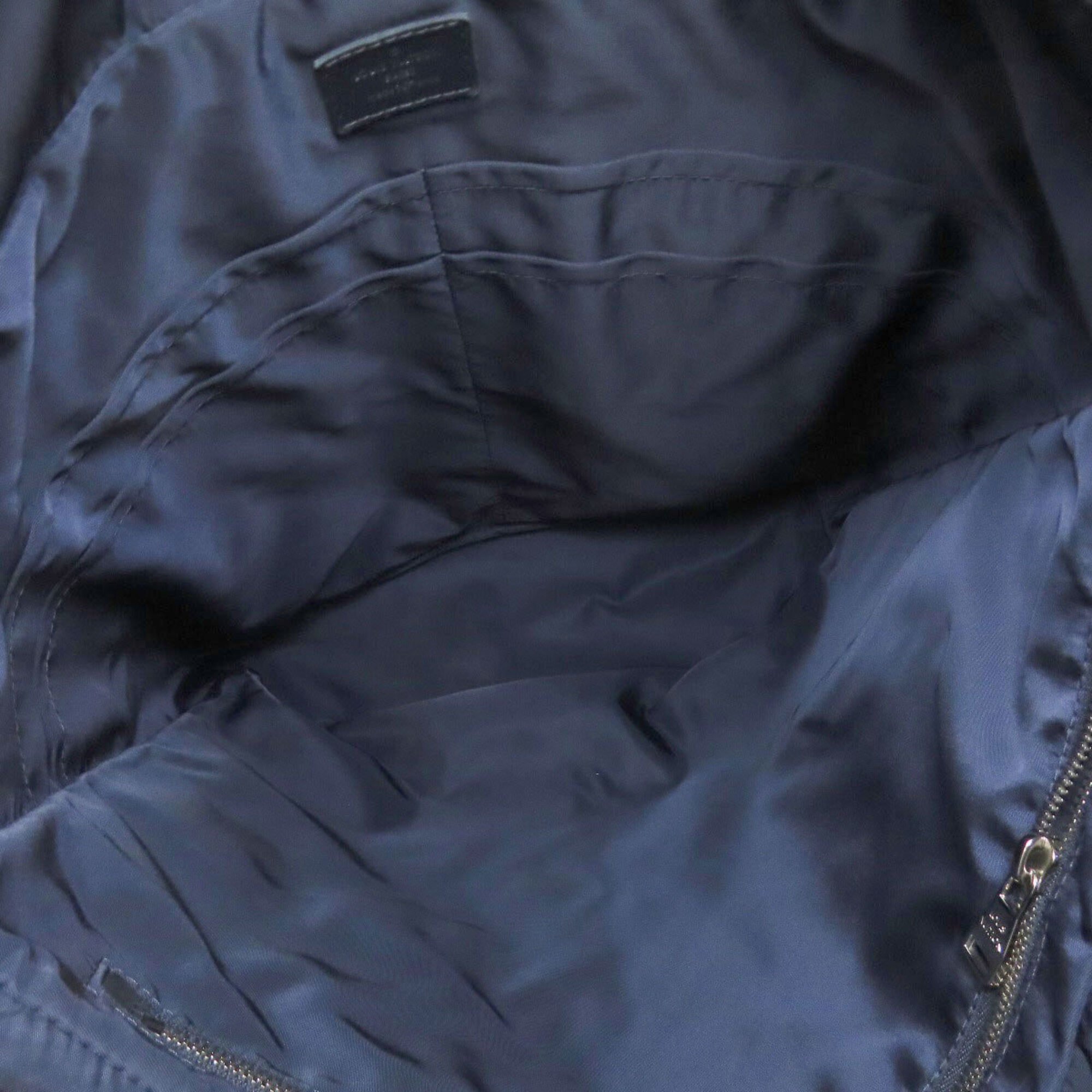 Louis Vuitton Navy Leather Backpack (Pre-Owned)