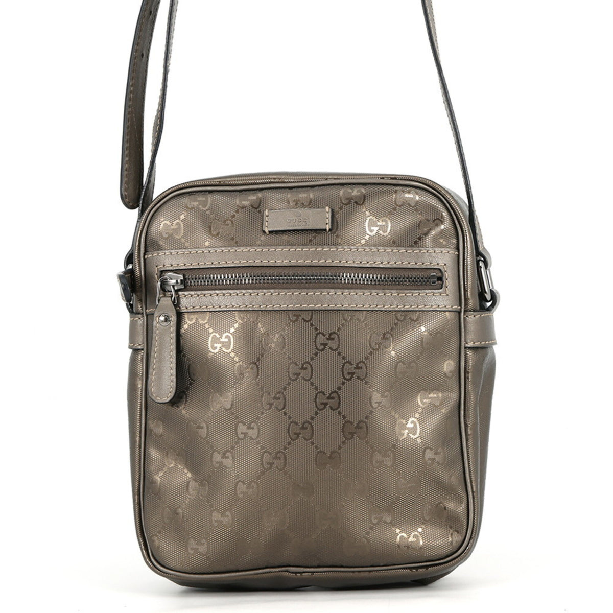 Gucci Bronze Pvc Leather Shoulder Bag (Pre-Owned)