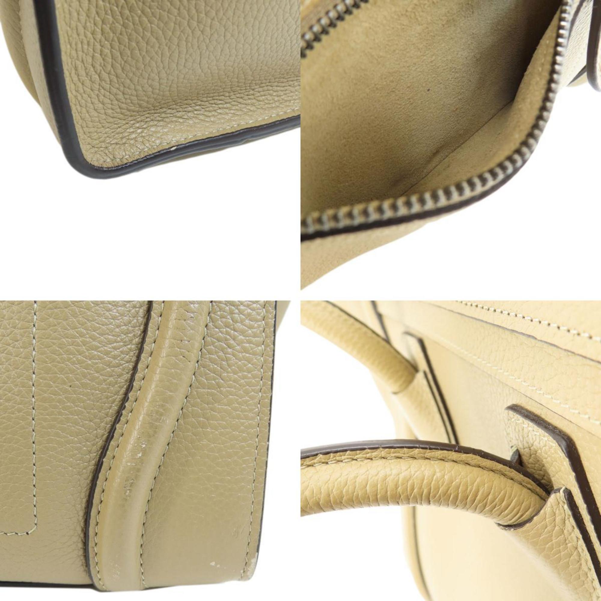 Celine Beige Leather Tote Bag (Pre-Owned)