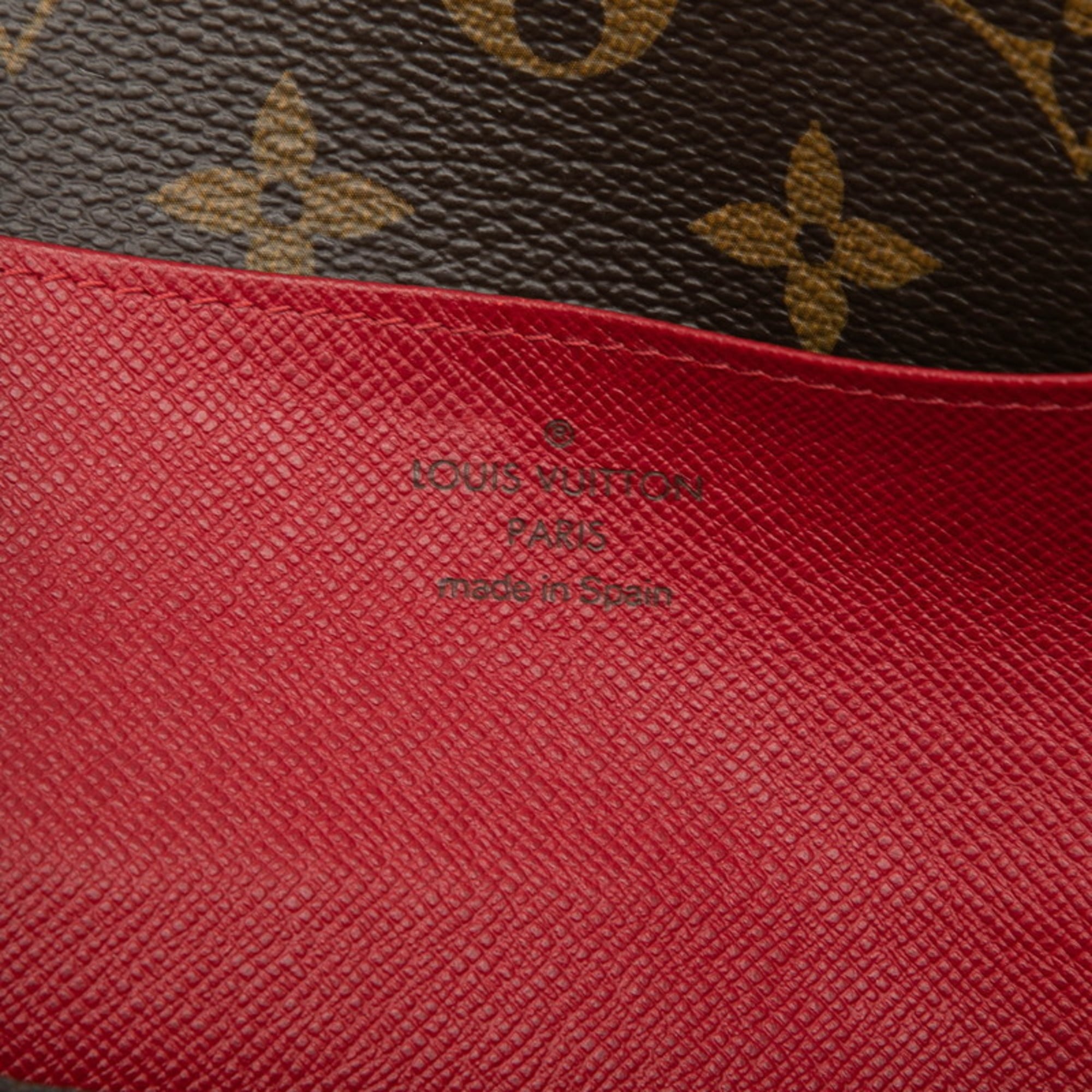 Louis Vuitton Brown Rouge Pvc Leather Long Wallet (Bi-Fold) (Pre-Owned)