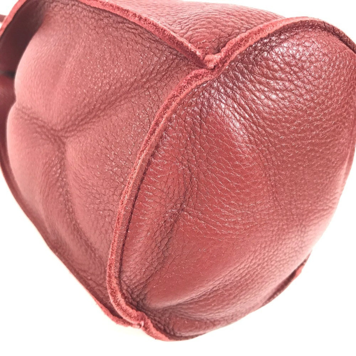 Bottega Veneta Red Color Leather Handbag (Pre-Owned)