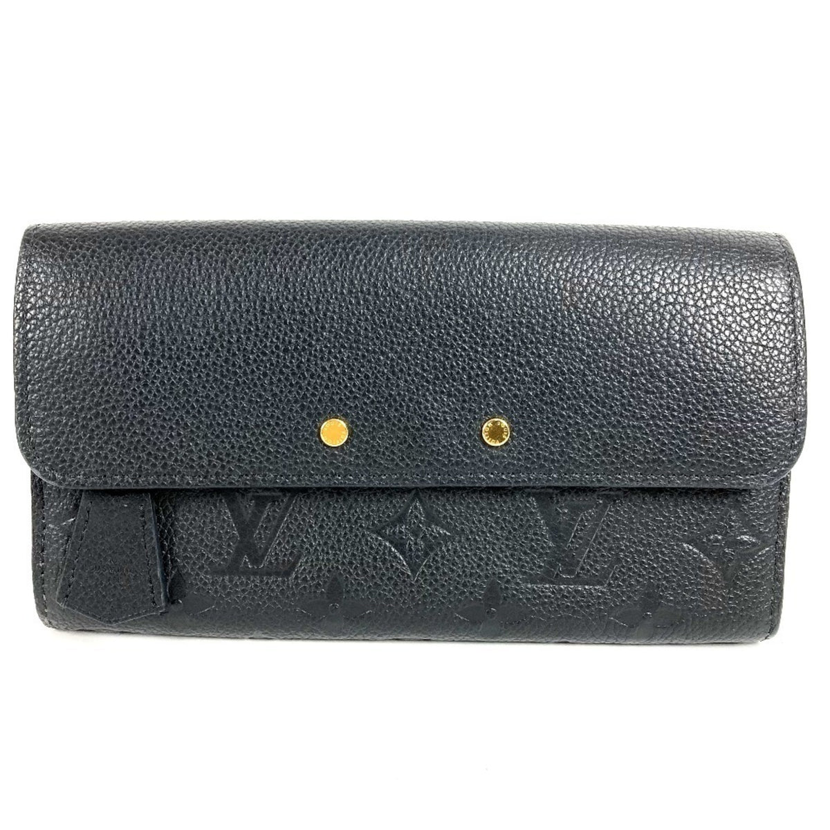 Louis Vuitton Monogram Empreinte Black Noir Monogram Empreinte Long Wallet (Bi-Fold) (Pre-Owned)