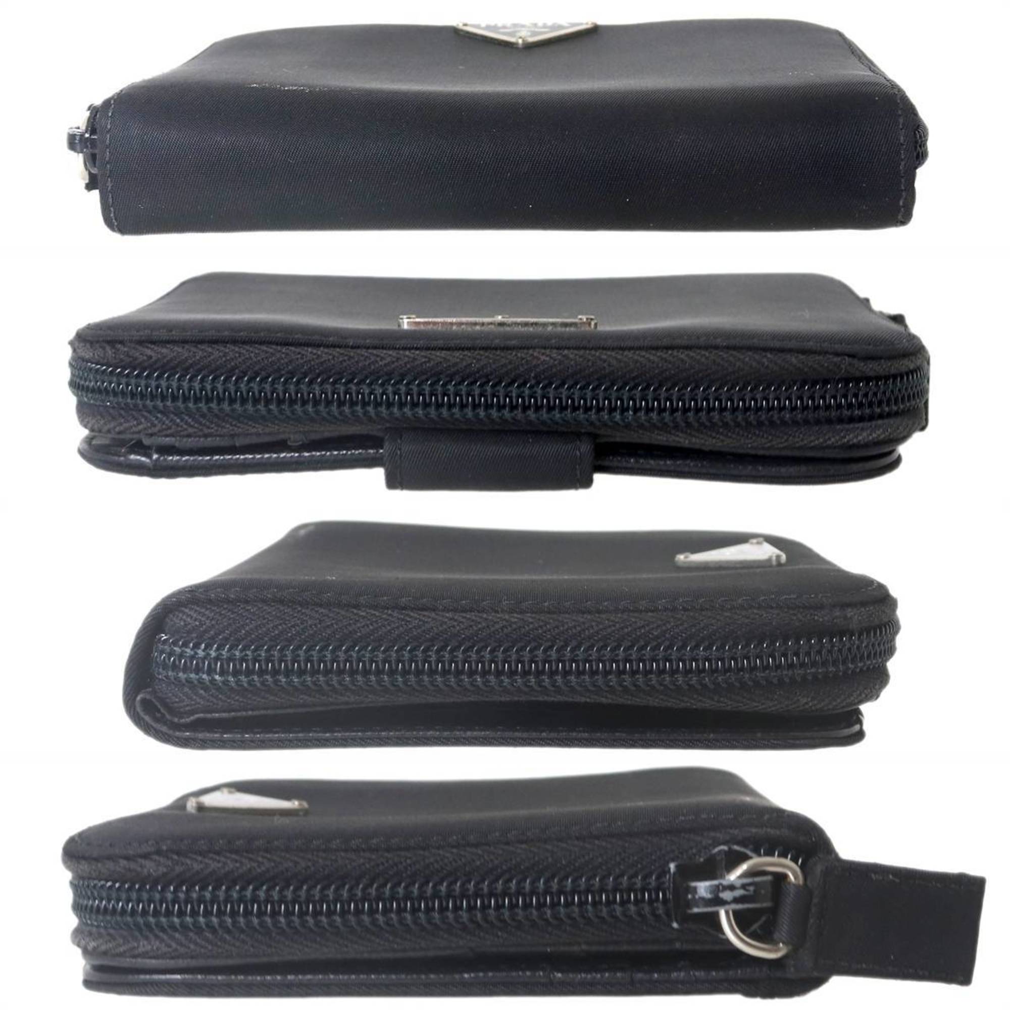 Prada Black Nylon Wallet (Bi-Fold) (Pre-Owned)