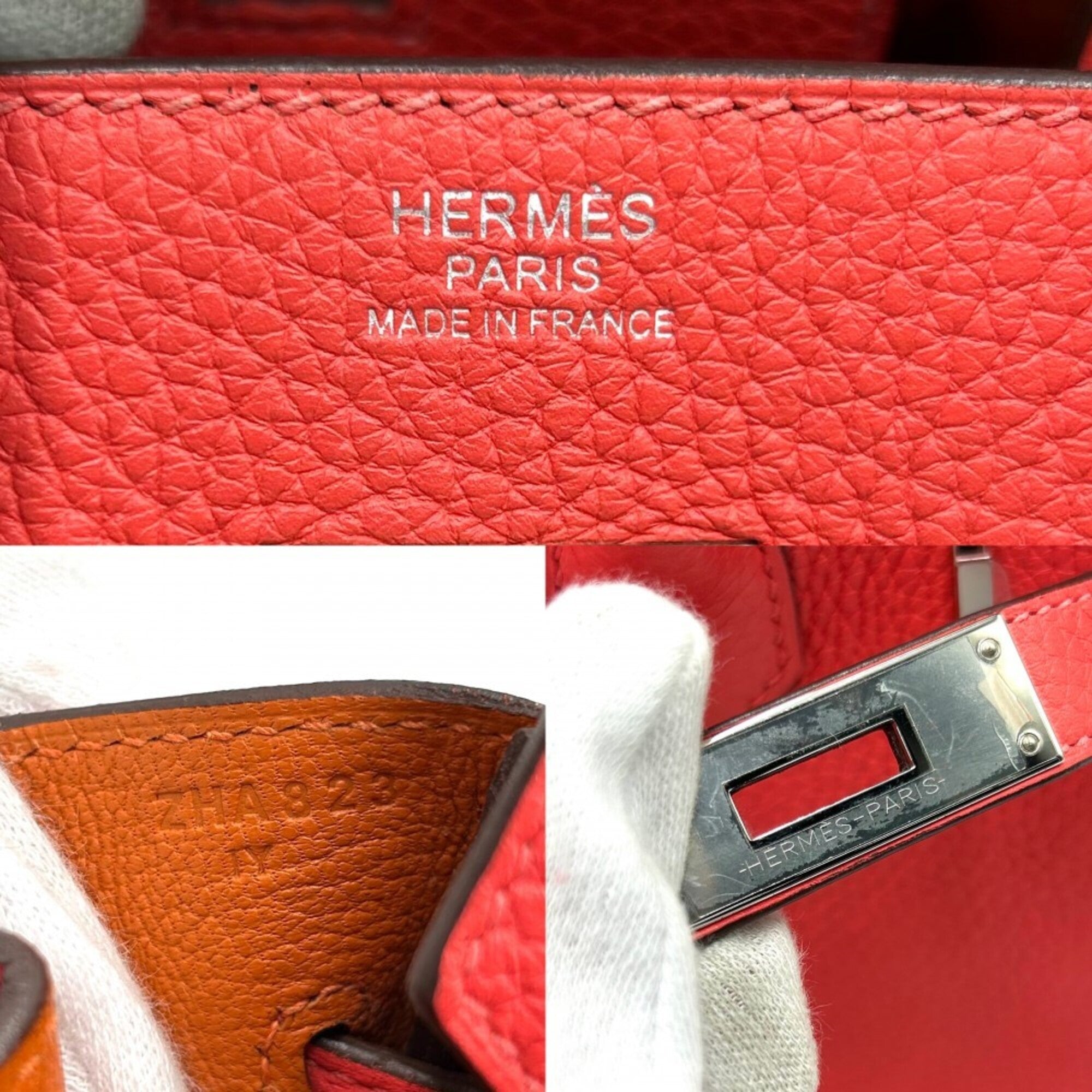 Hermes Pink Leather Handbag (Pre-Owned)