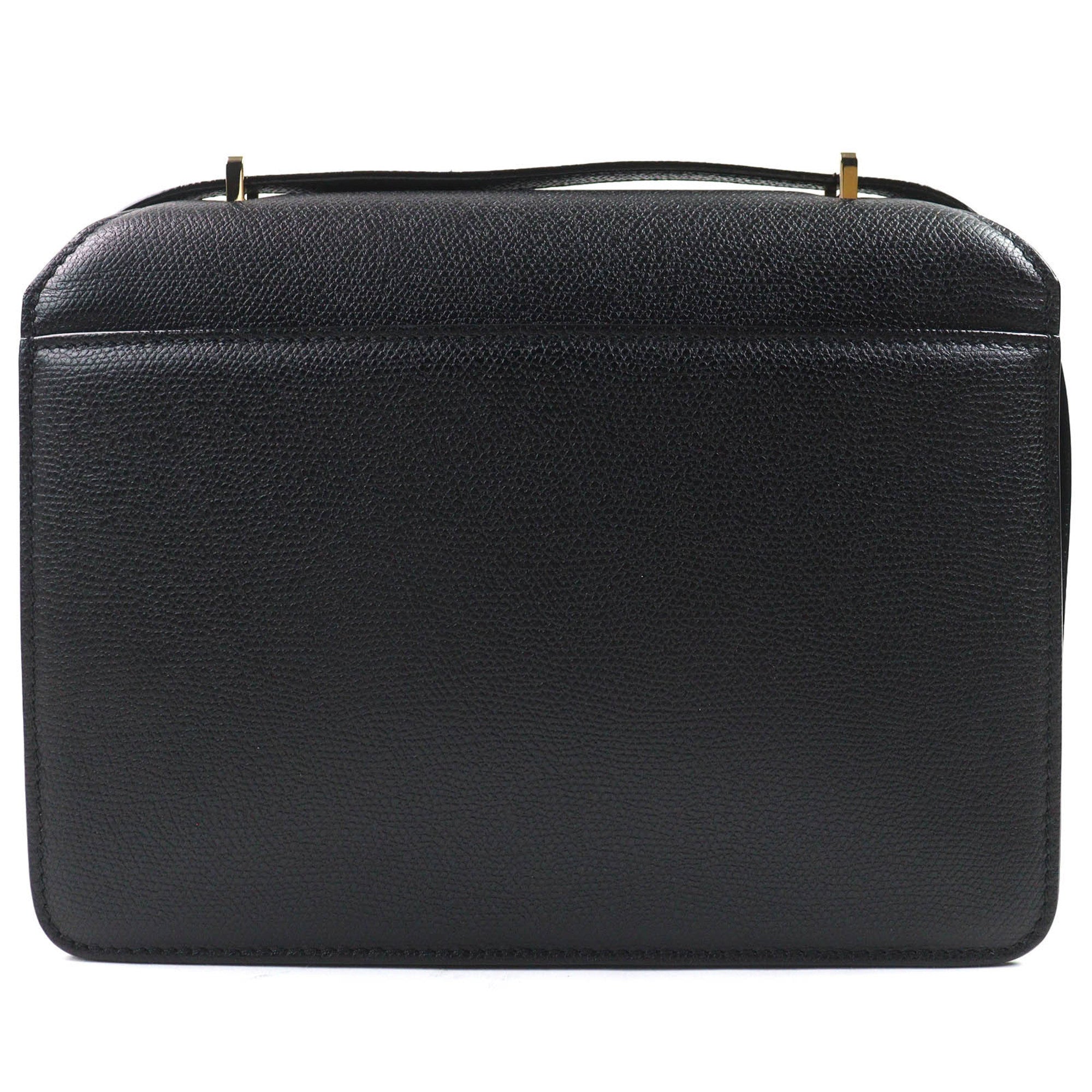 Valextra Black Leather Shoulder Bag (Pre-Owned)