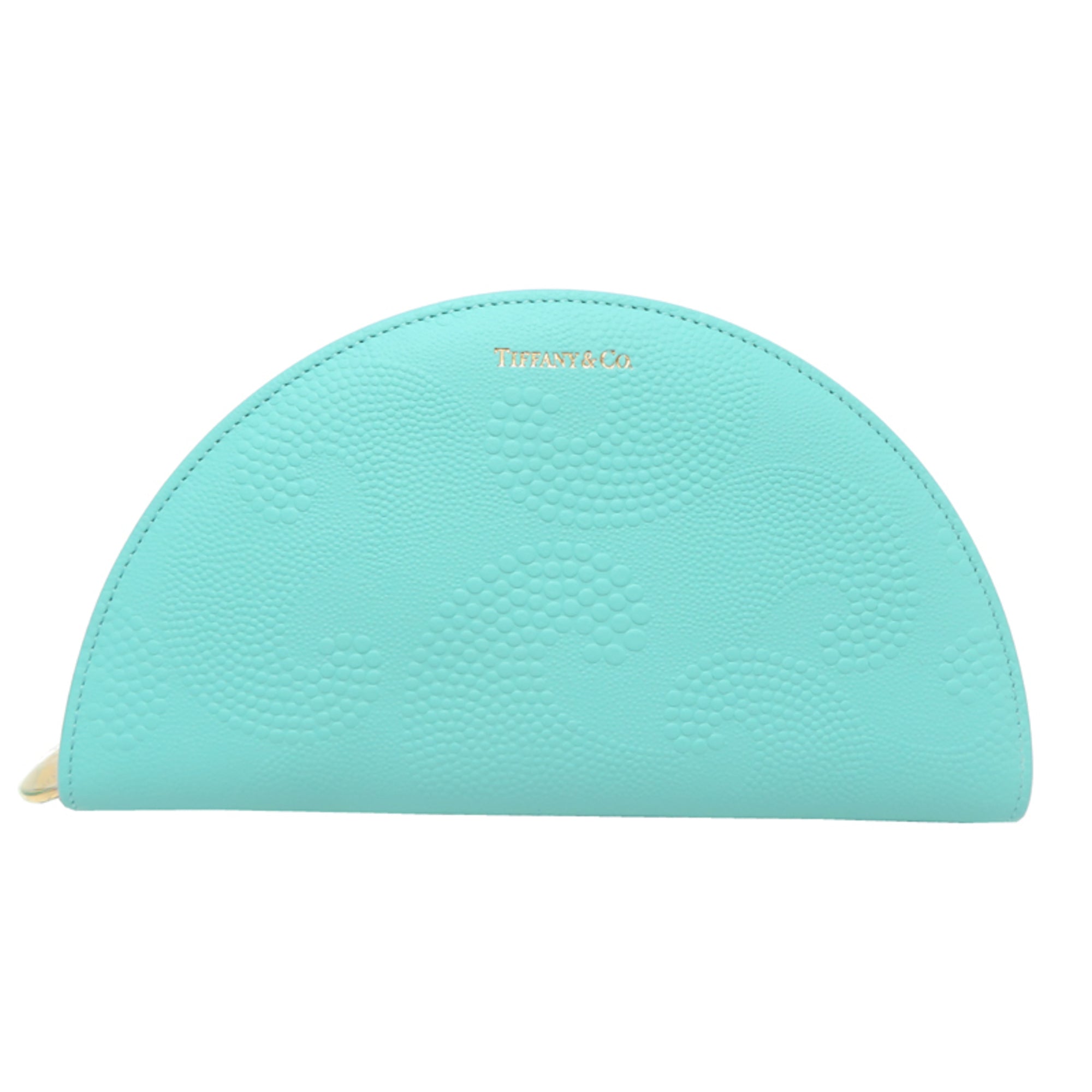 Tiffany Blue Leather Long Wallet (Bi-Fold) (Pre-Owned)