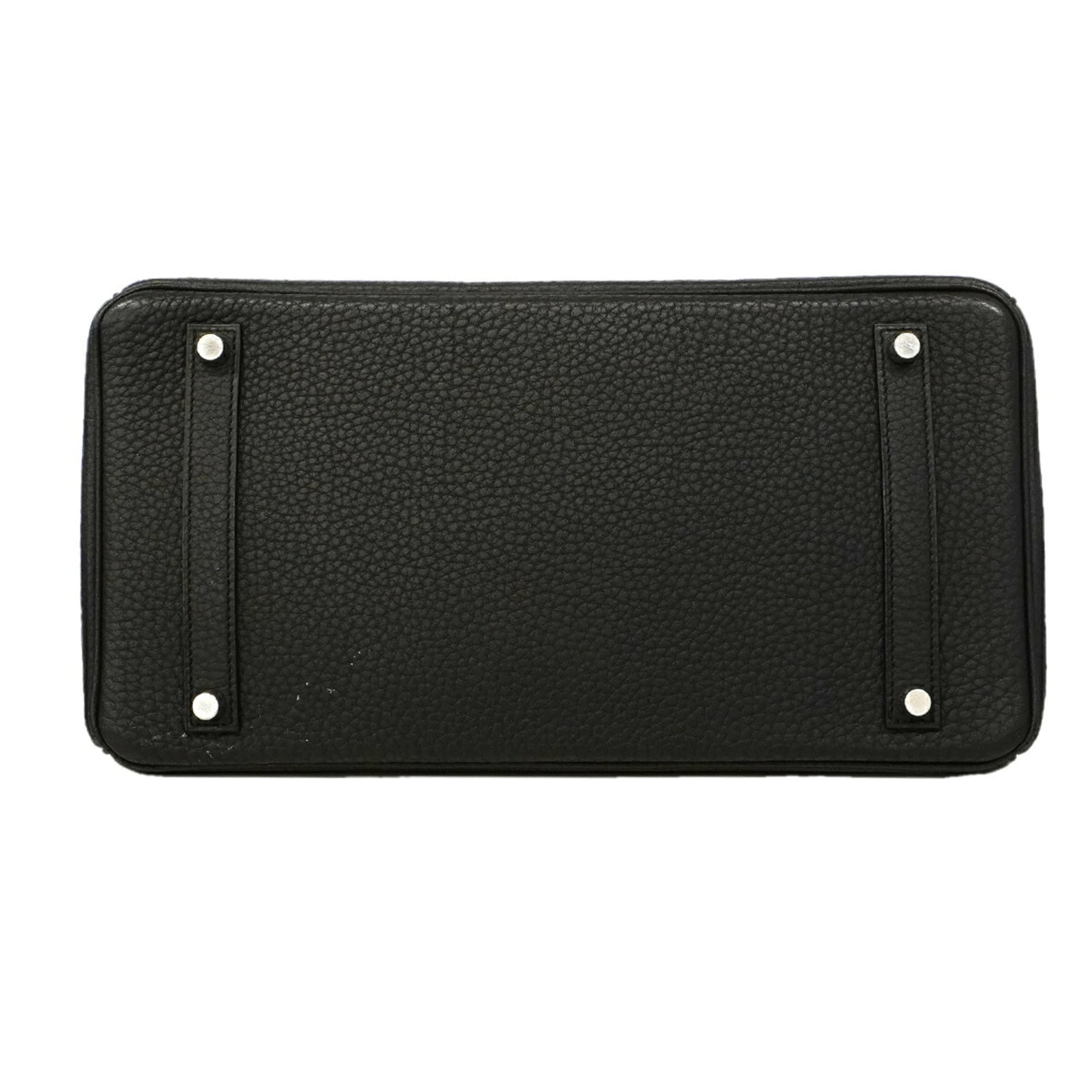 Hermes Black Fjord Leather Handbag (Pre-Owned)