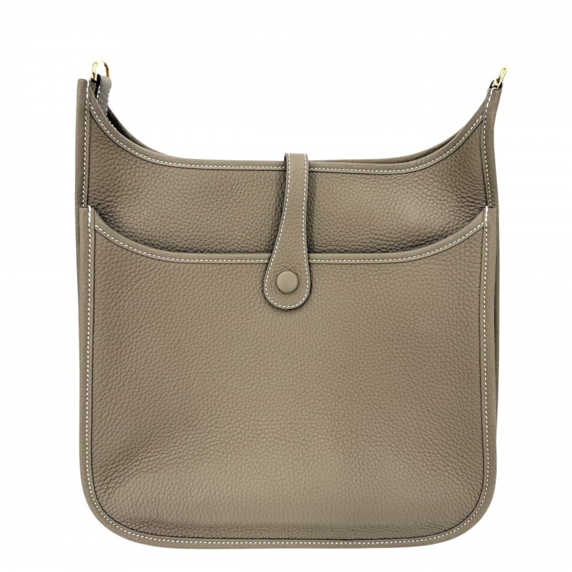 Hermes Brown Leather Shoulder Bag (Pre-Owned)