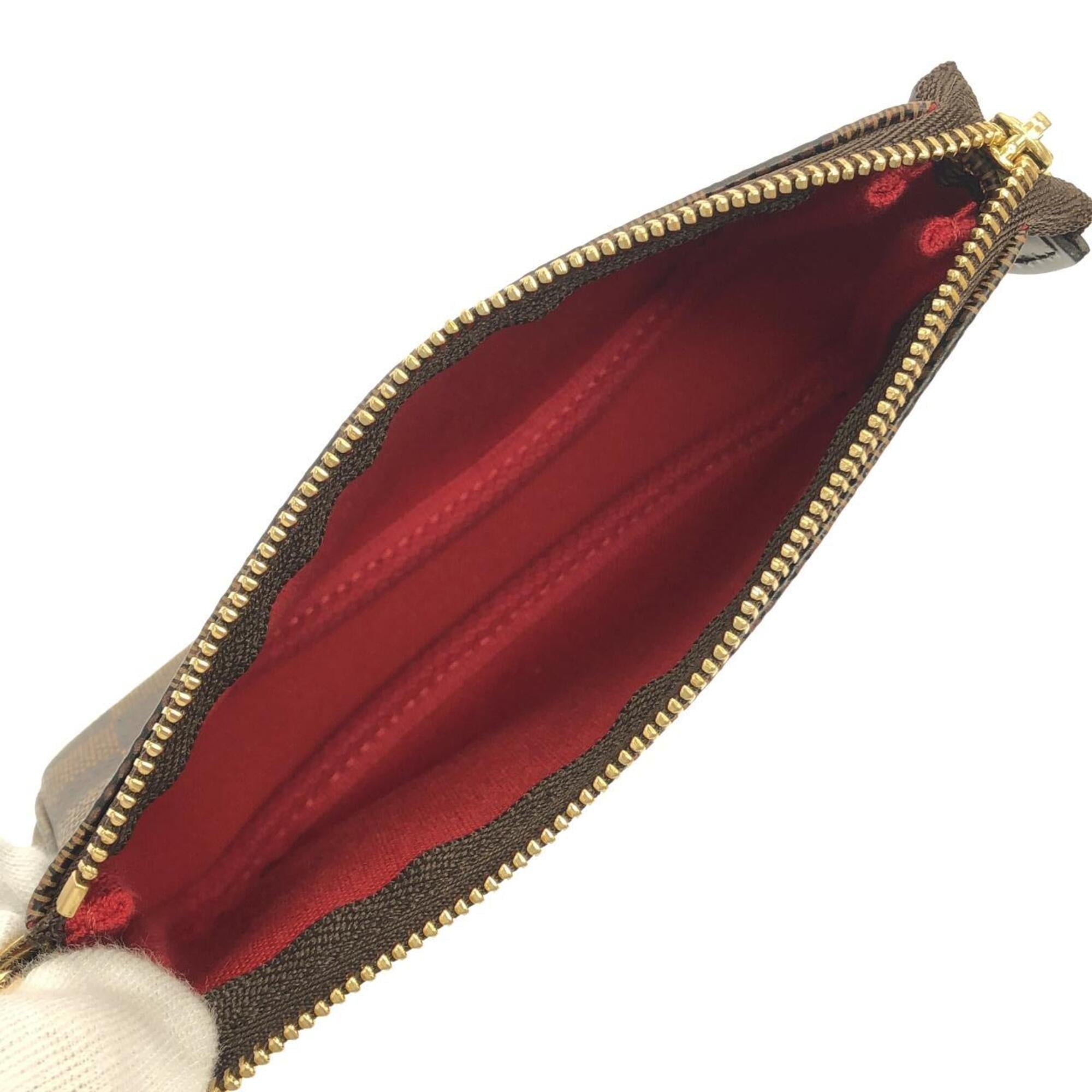 Louis Vuitton Brown Coated Canvas Pochette Pouch (Pre-Owned)
