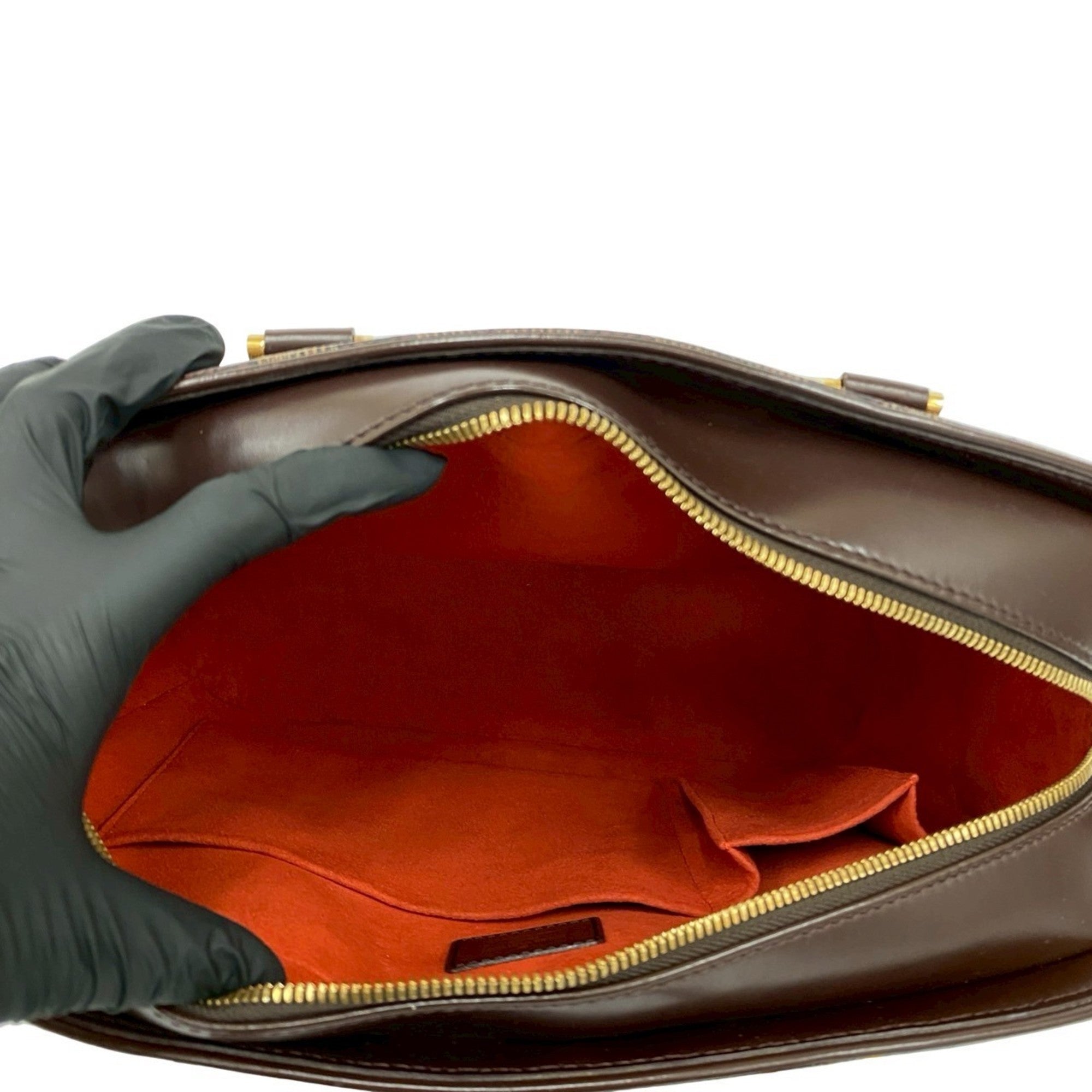 Louis Vuitton Brown Leather Pvc Boston Bag Handbag (Pre-Owned)