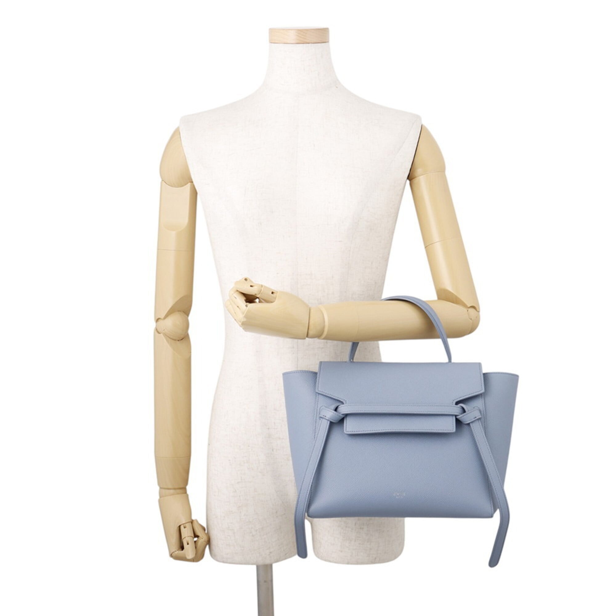 Celine Blue Leather Handbag Shoulder Bag (Pre-Owned)