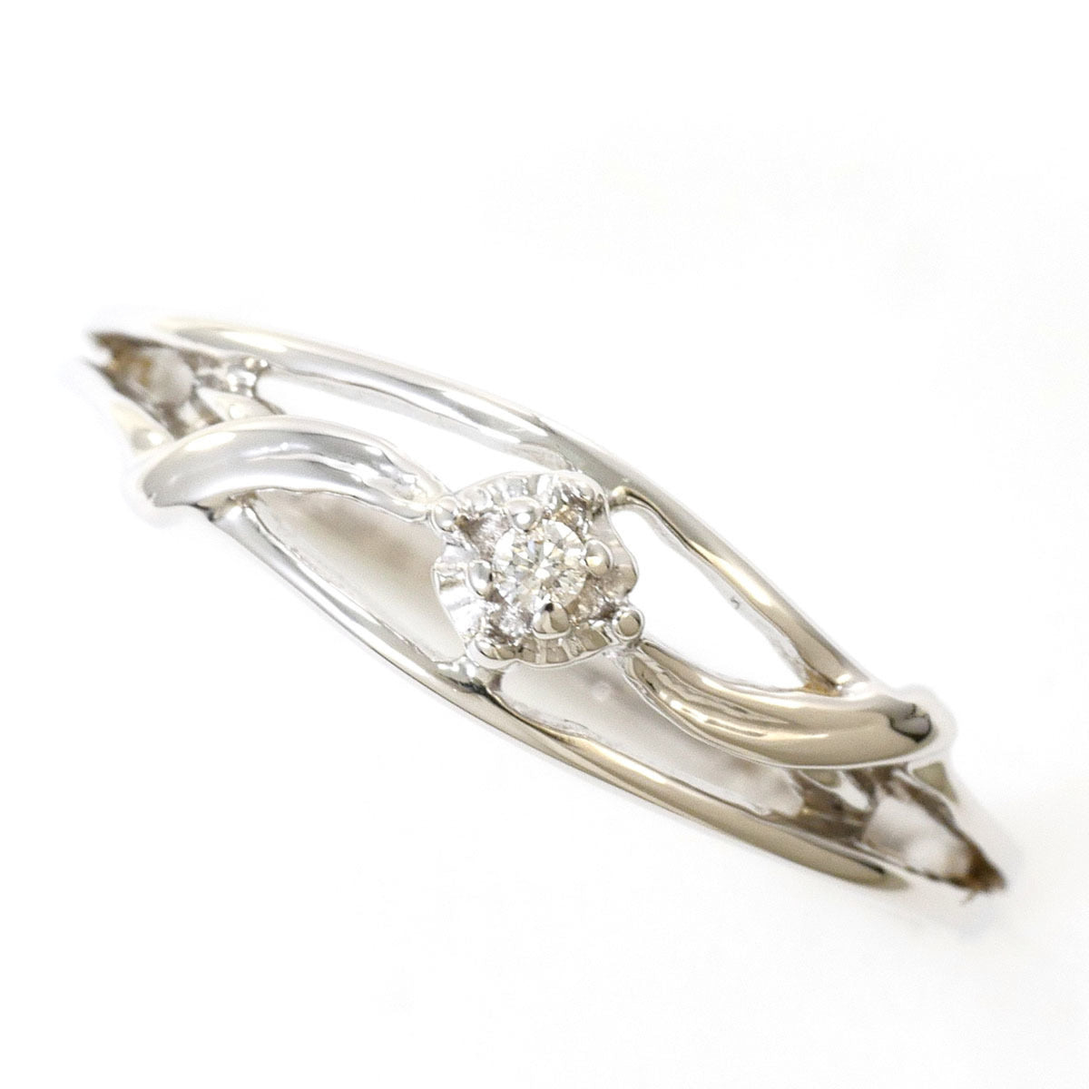 Unbranded White Gold White Gold (18K) Band Ring (Pre-Owned)