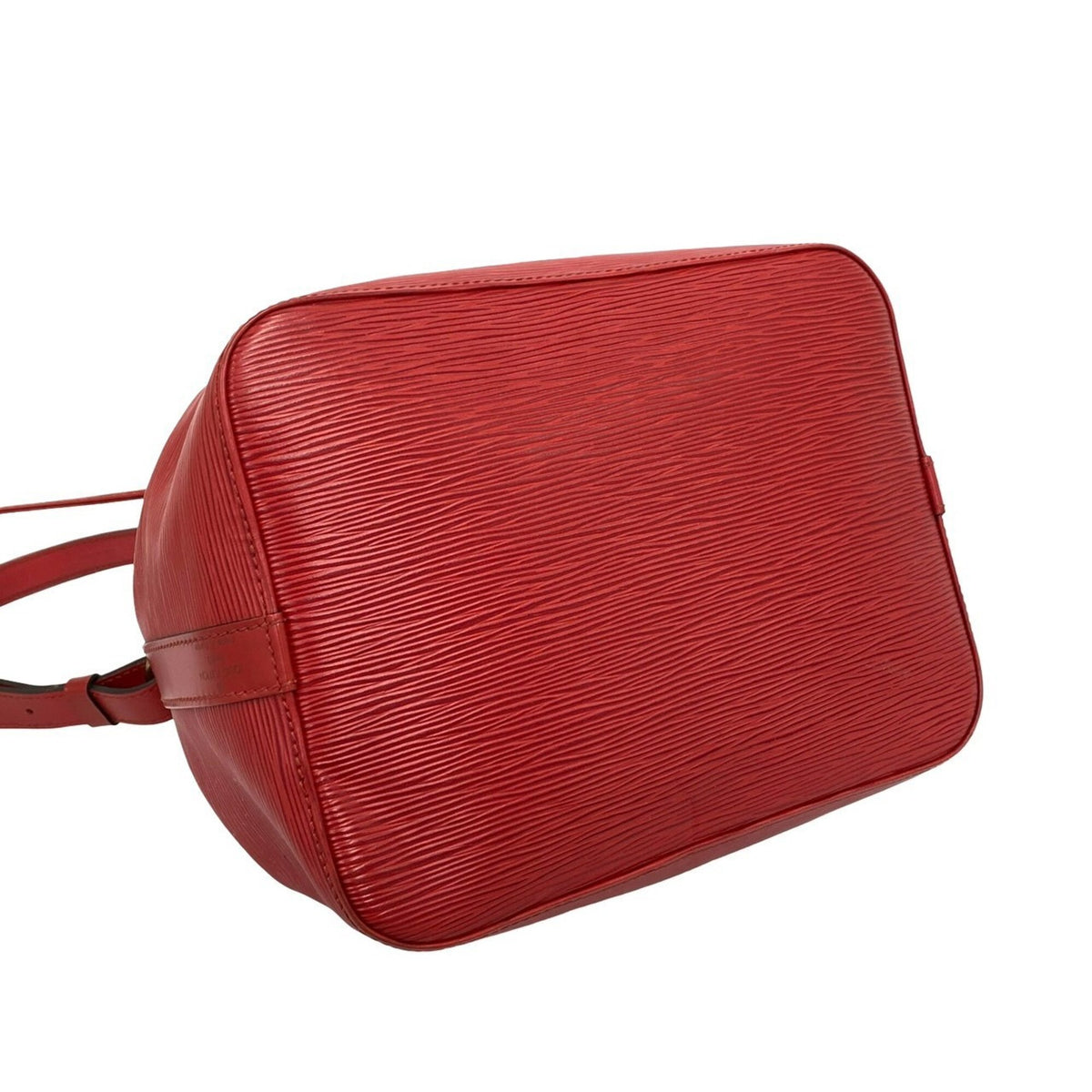Louis Vuitton Red Color Leather Shoulder Bag (Pre-Owned)