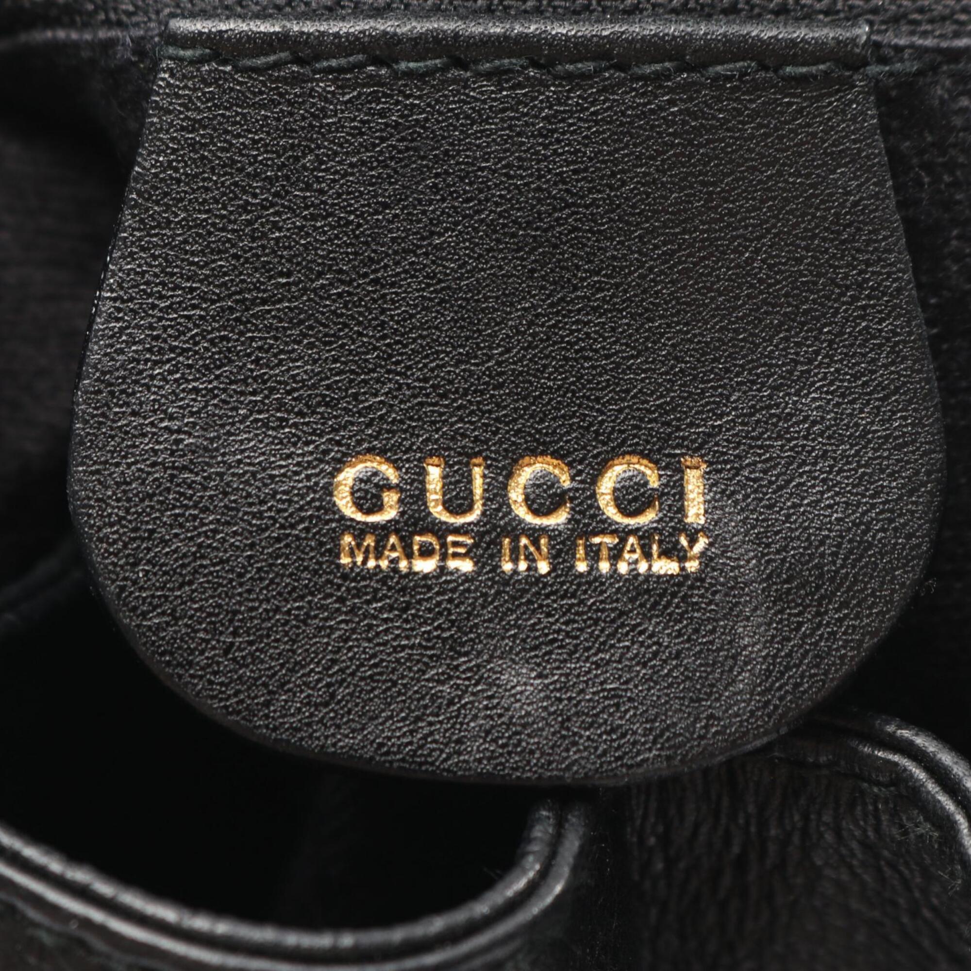 Gucci Black Leather Backpack (Pre-Owned)