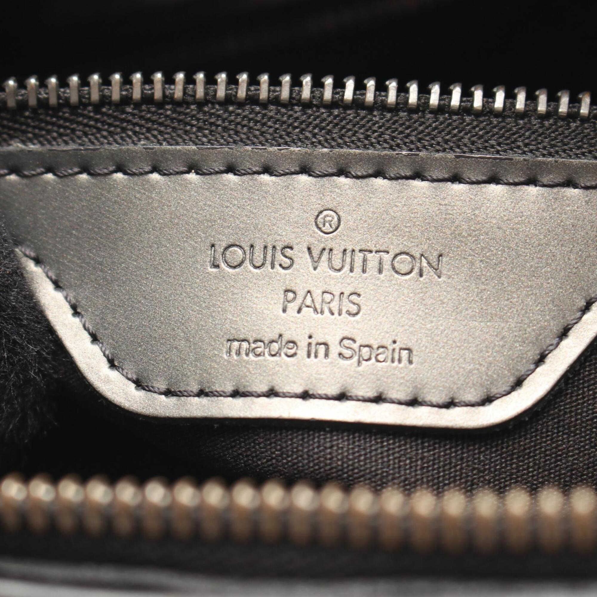 Louis Vuitton Black Noir Monogram Mat Handbag (Pre-Owned)
