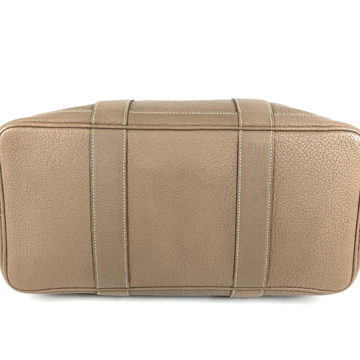 Hermes Beige Etoupe Gray Negonda Leather Handbag Shoulder Bag Tote Bag (Pre-Owned)