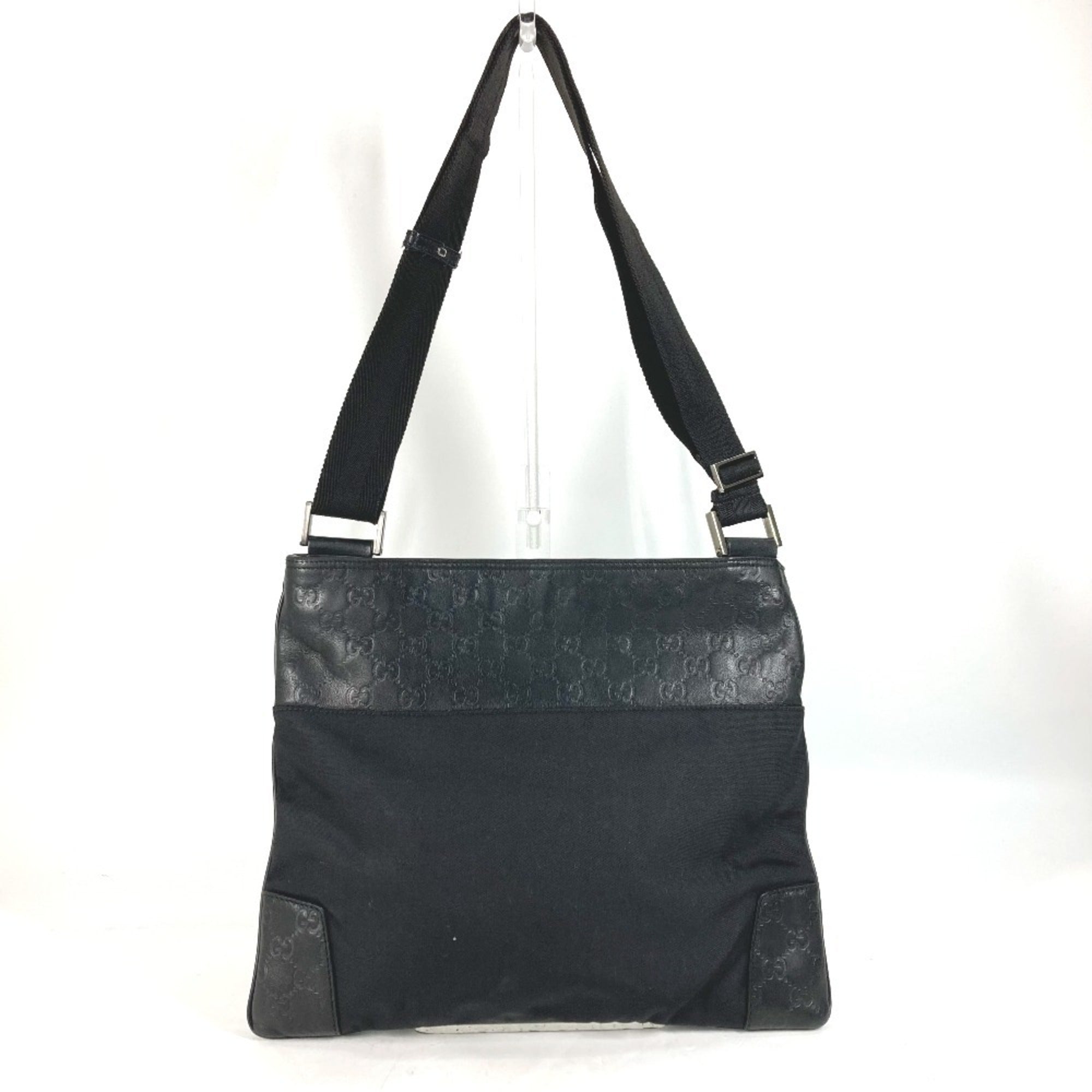Gucci Black Leather Pochette Shoulder Bag Tote Bag (Pre-Owned)