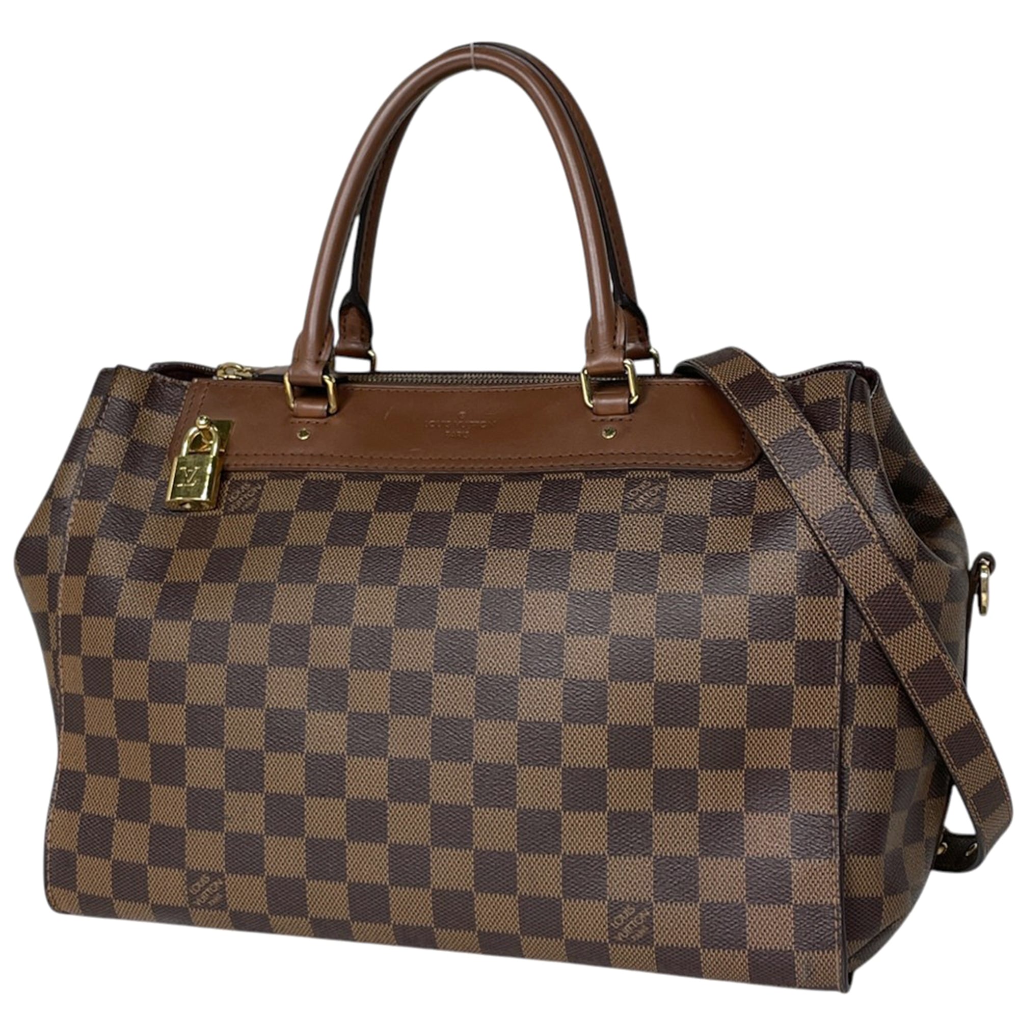 Louis Vuitton Damier Brown Damier Canvas Handbag (Pre-Owned)