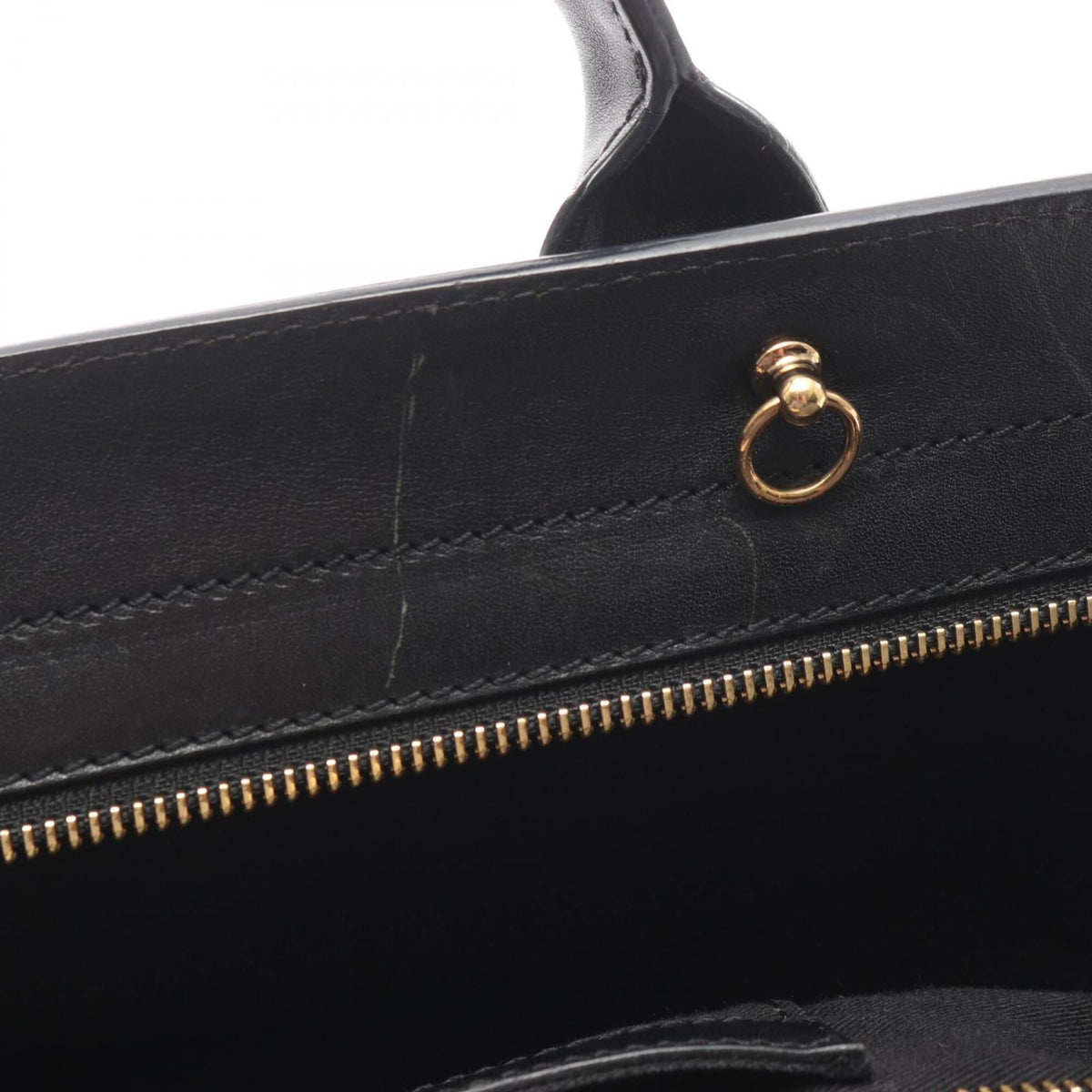 Chloé Beige Black Leather Handbag (Pre-Owned)