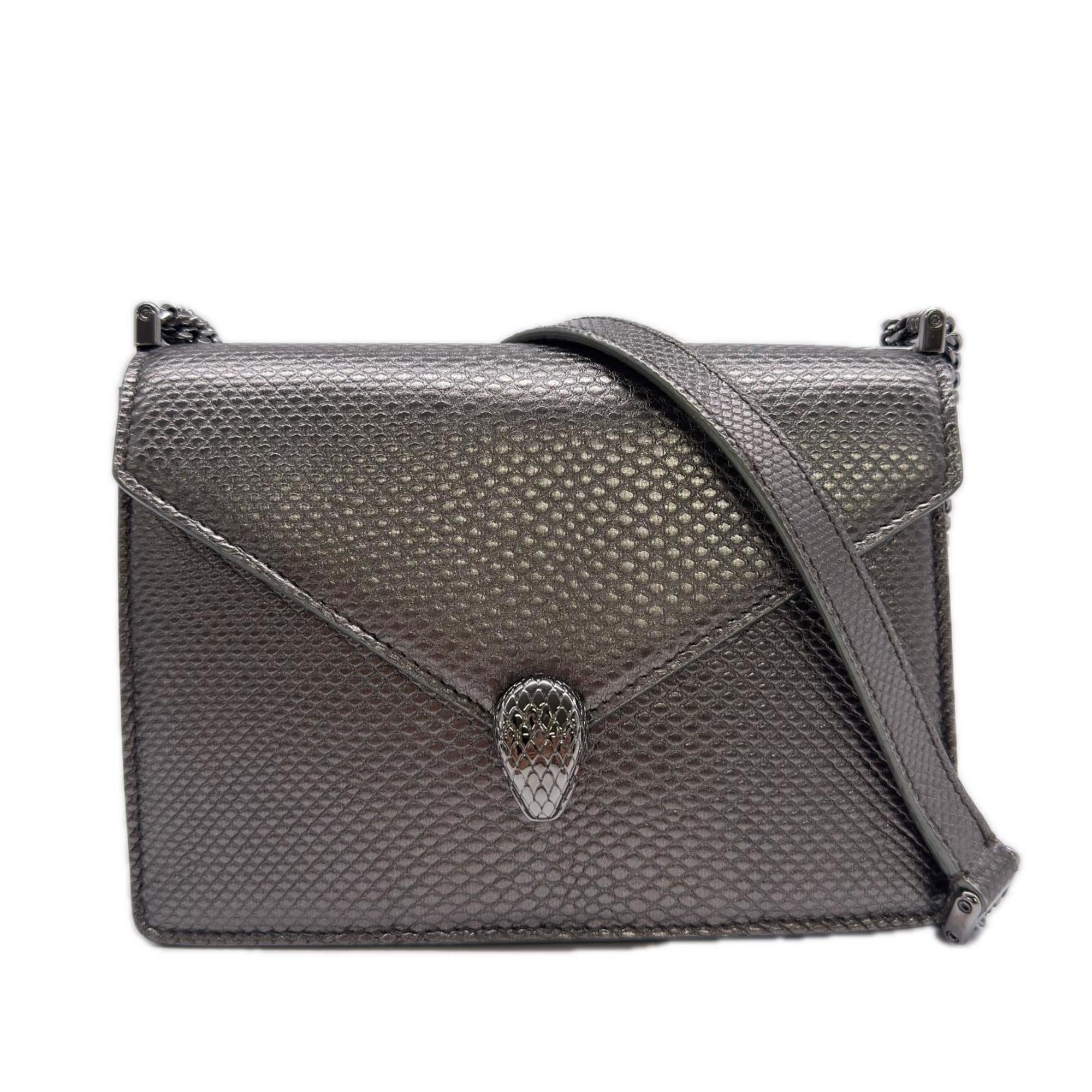 Bvlgari Silver Leather Shoulder Bag (Pre-Owned)