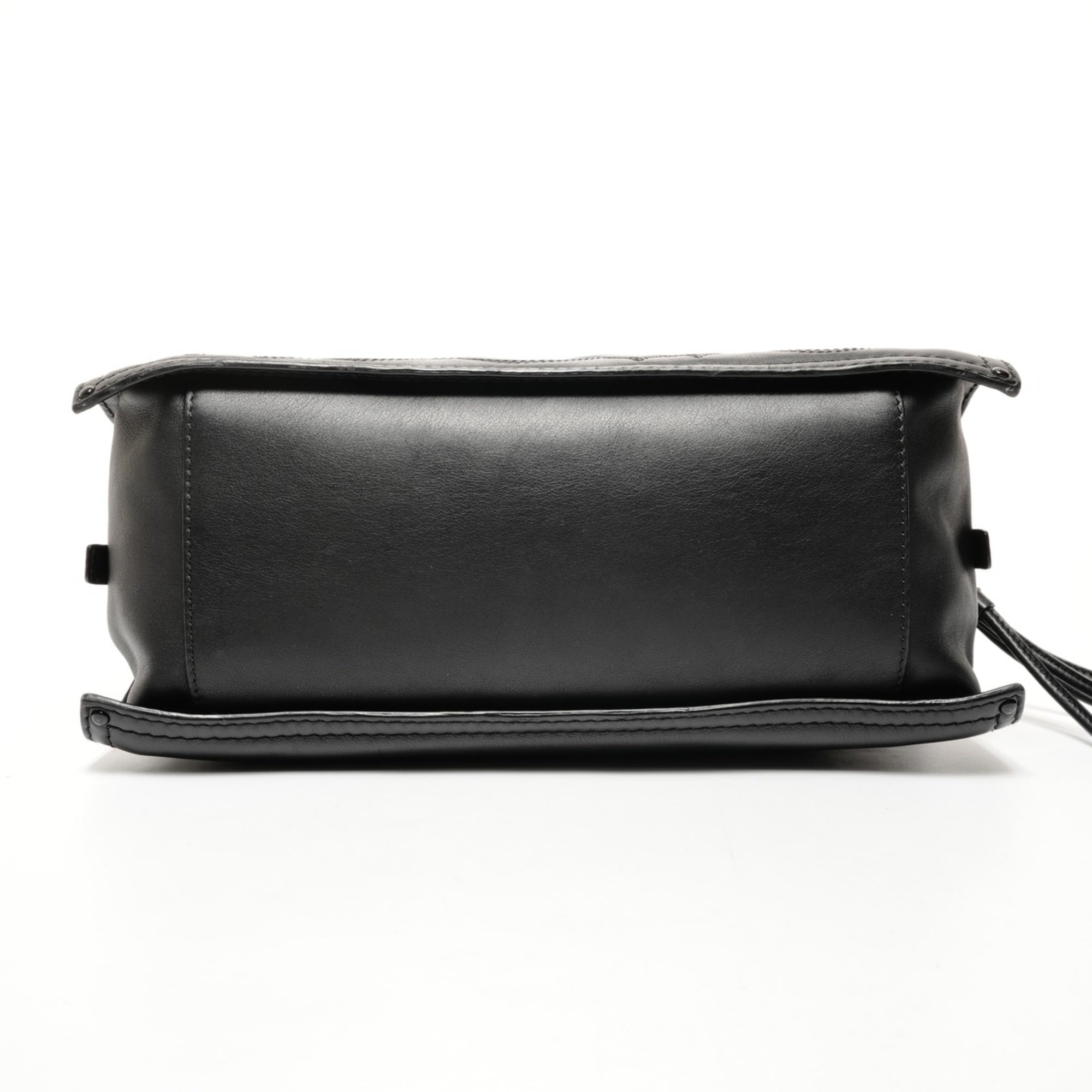Loewe Black Leather Shoulder Bag Tote Bag (Pre-Owned)