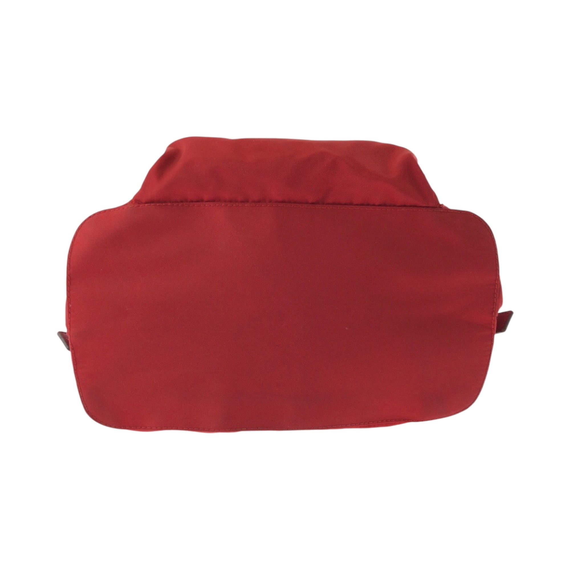 Prada Red Color Nylon Backpack (Pre-Owned)