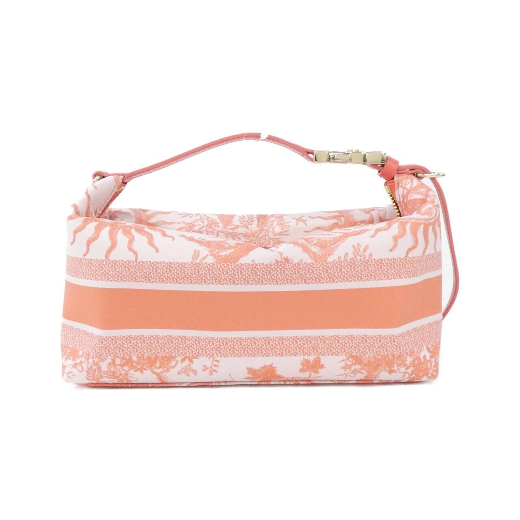 Christian Dior Orange Canvas Pouch (Pre-Owned)