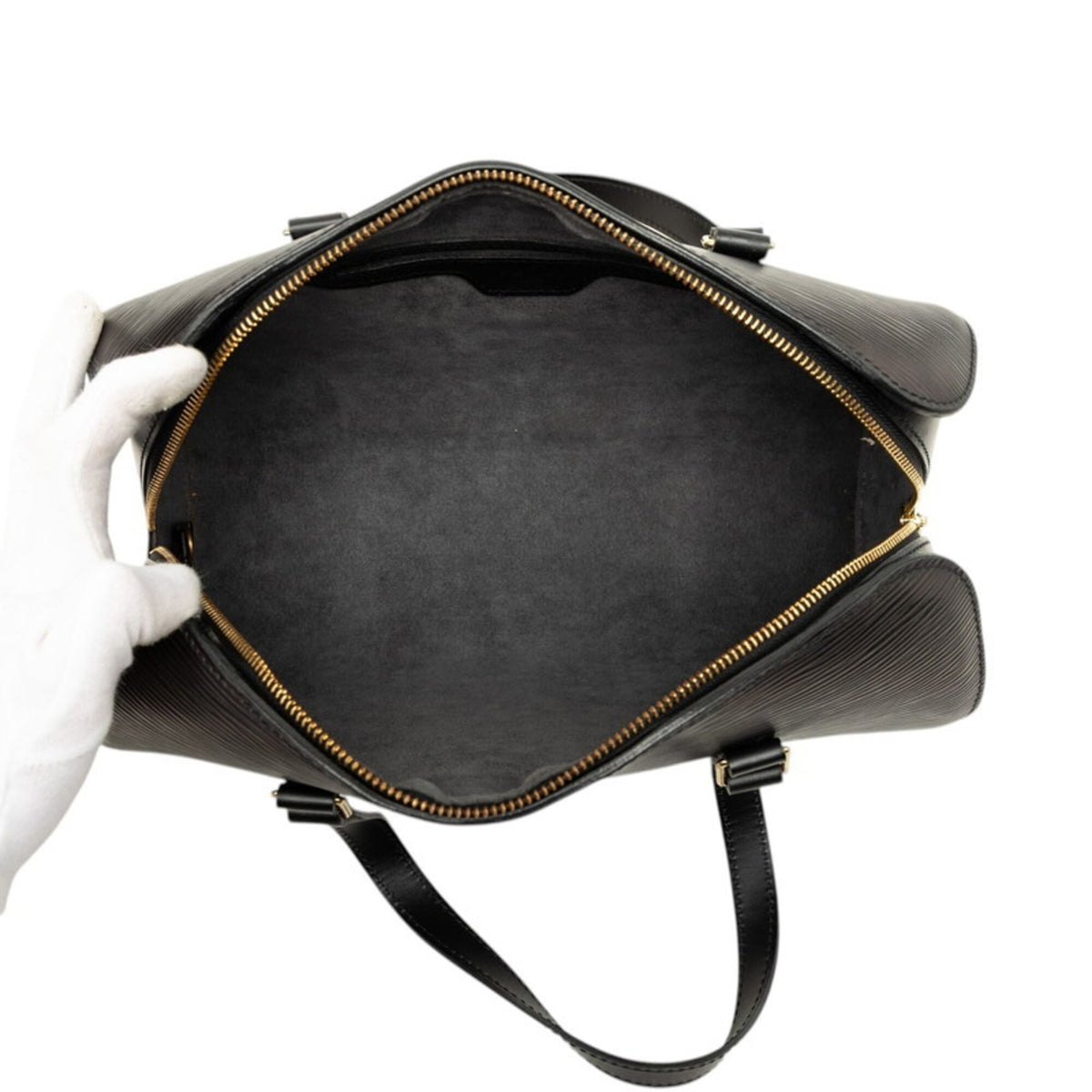 Louis Vuitton Epi Noir Leather Handbag (Pre-Owned)