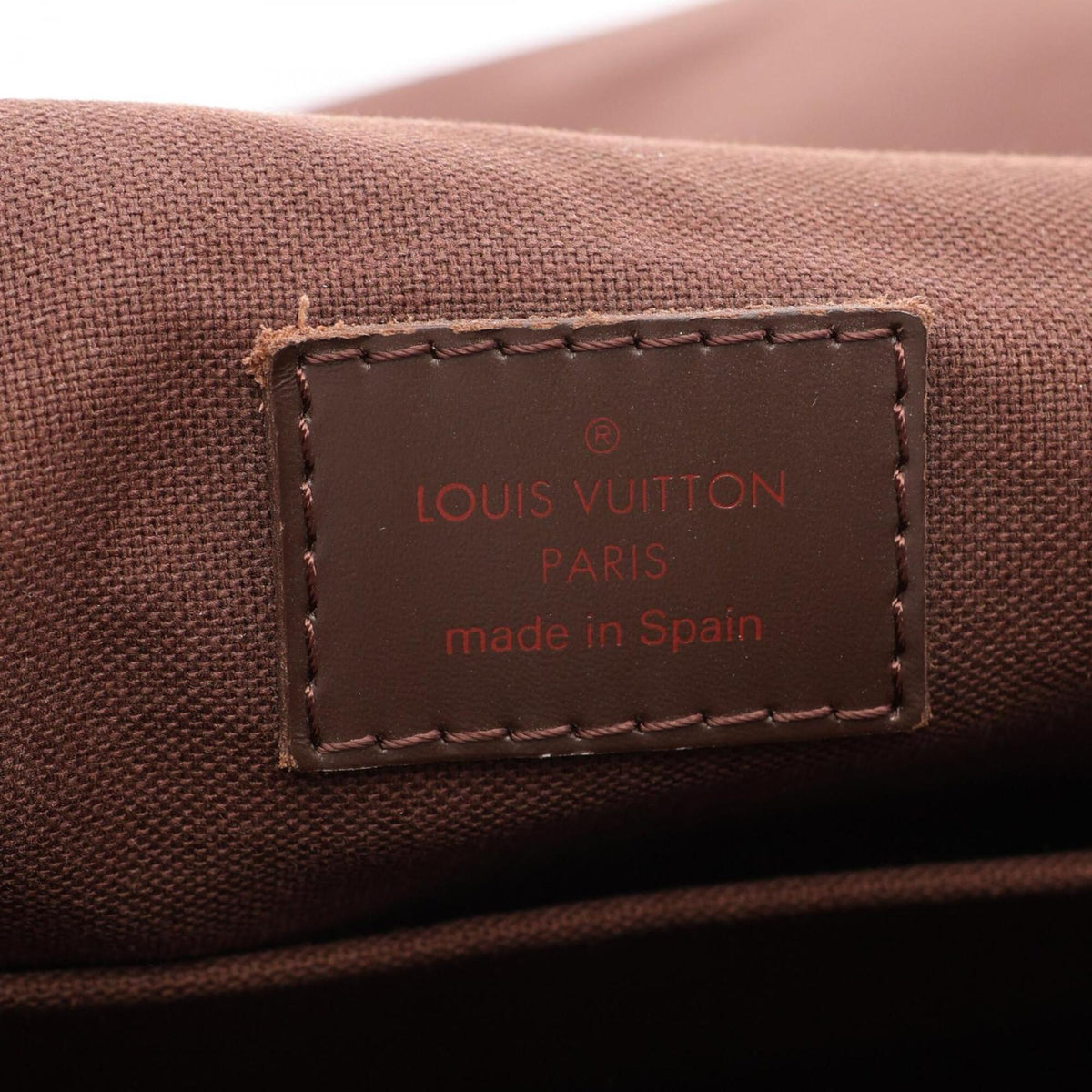 Louis Vuitton Brown Coated Canvas Leather Shoulder Bag (Pre-Owned)