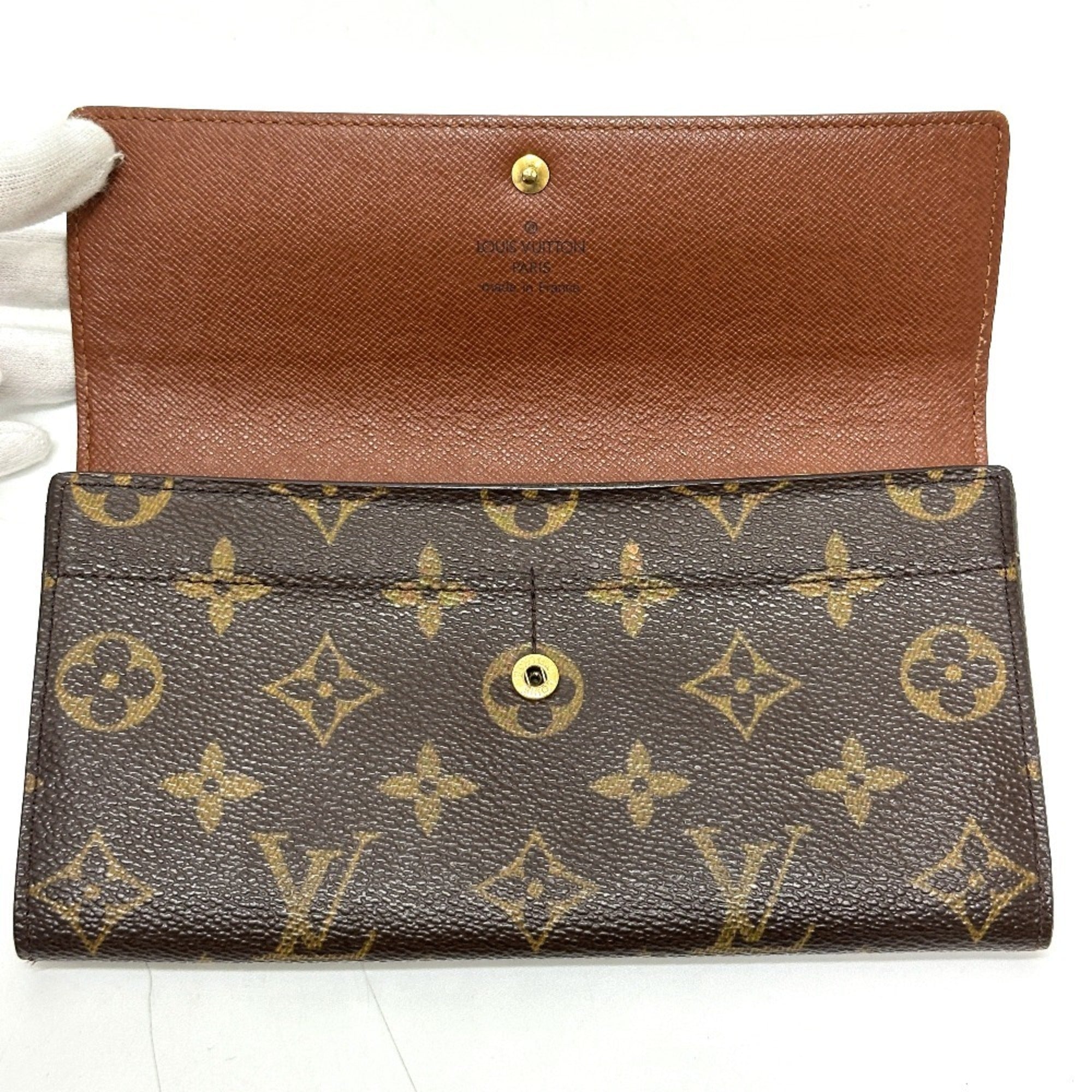 Louis Vuitton Brown Galle Monogram Monogram Long Wallet (Bi-Fold) (Pre-Owned)