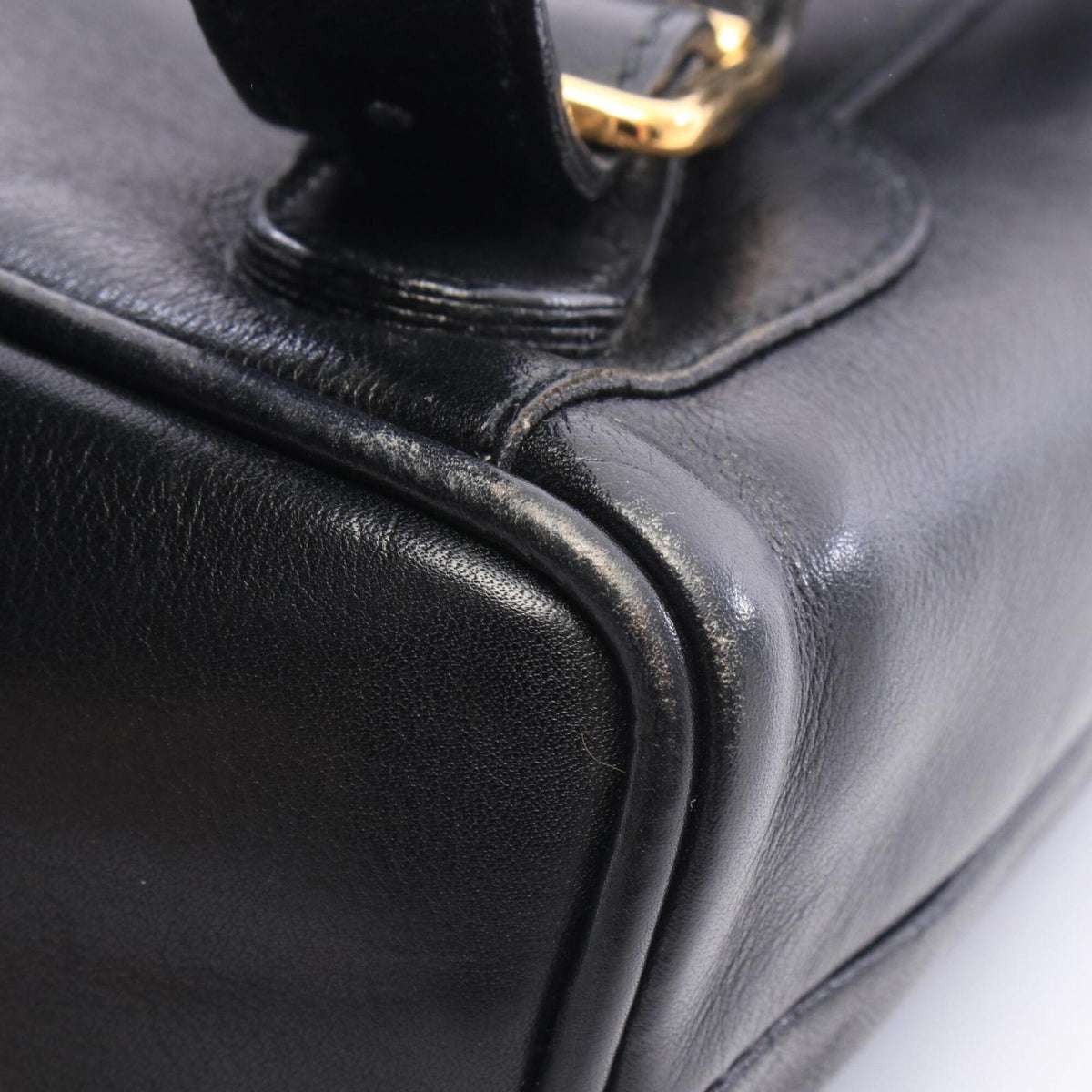 Gucci Black Leather Backpack (Pre-Owned)