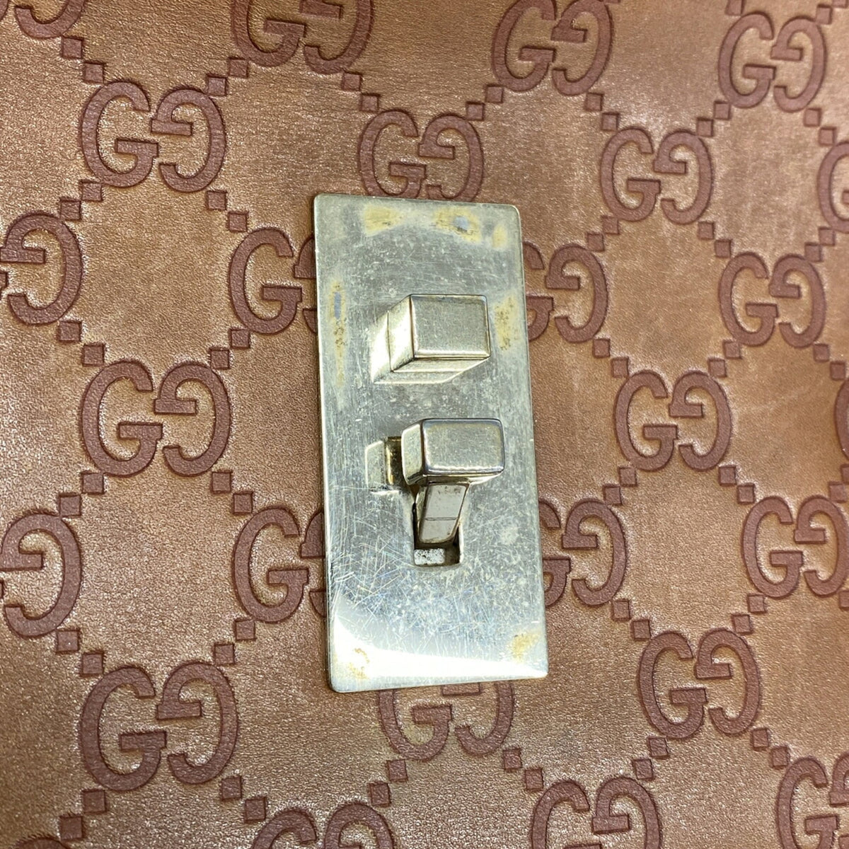Gucci Brown Leather Shoulder Bag (Pre-Owned)
