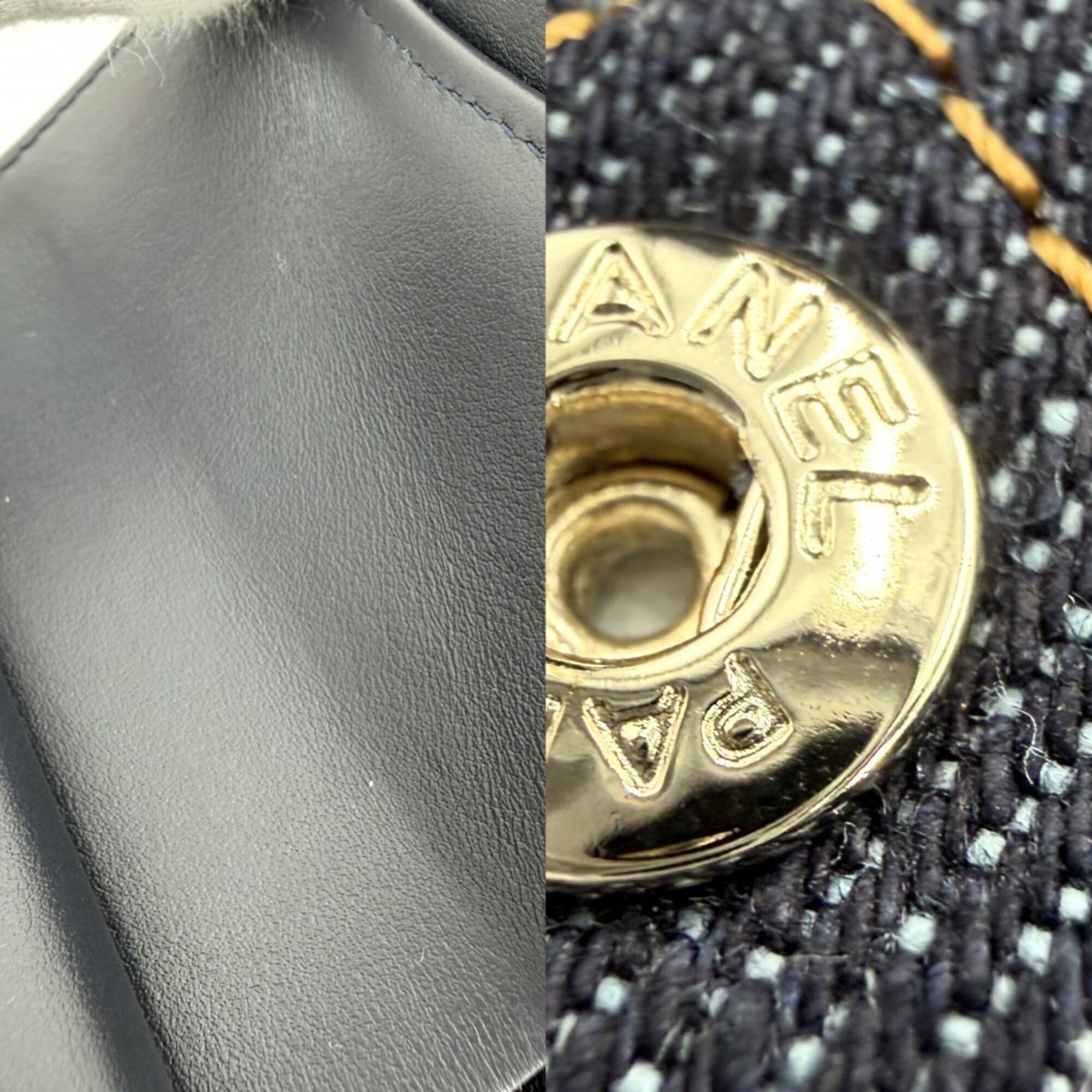 Chanel Navy Denim Wallet (Bi-Fold) (Pre-Owned)