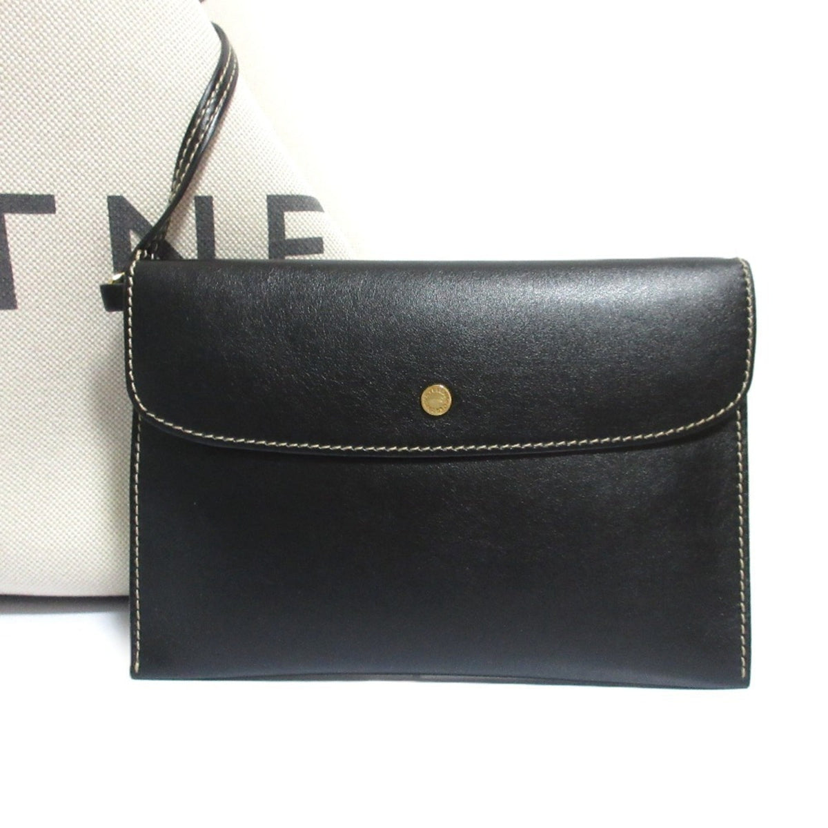 Stella Mccartney Beige Black Tote Bag (Pre-Owned)