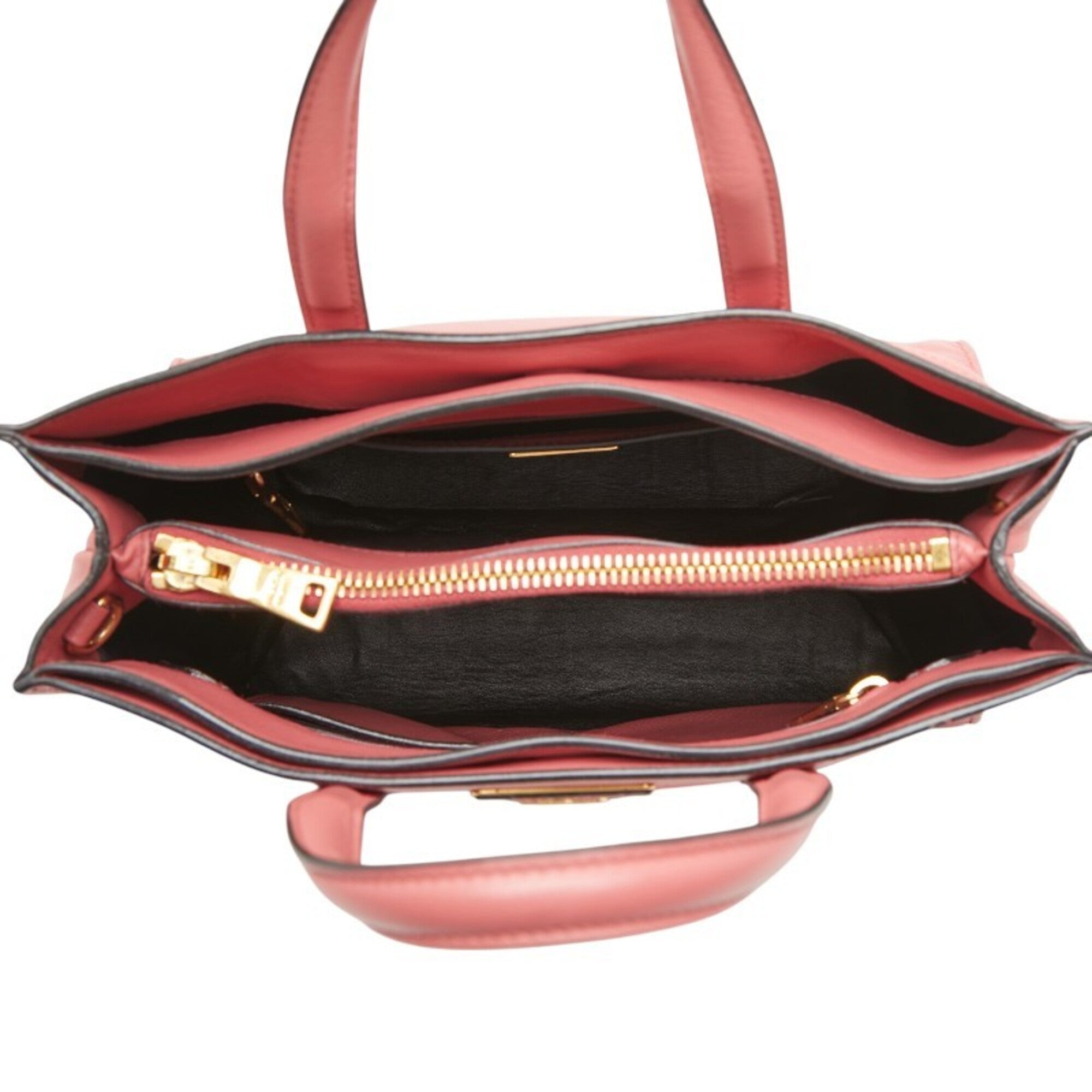 Prada Pink Leather Handbag Shoulder Bag (Pre-Owned)