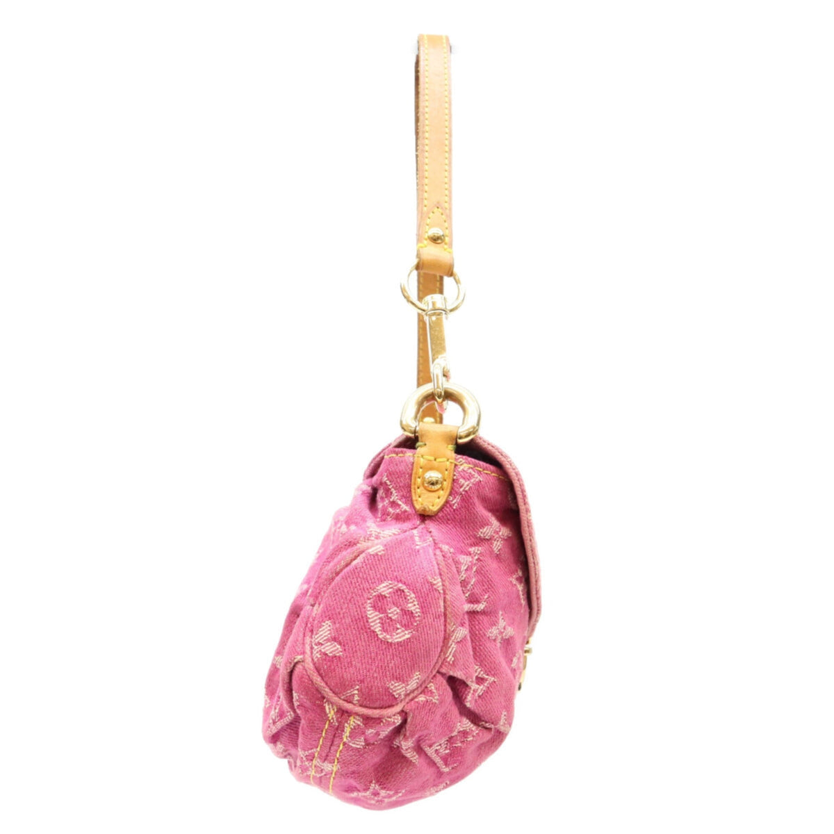 Louis Vuitton Pink Monogram Denim Shoulder Bag (Pre-Owned)