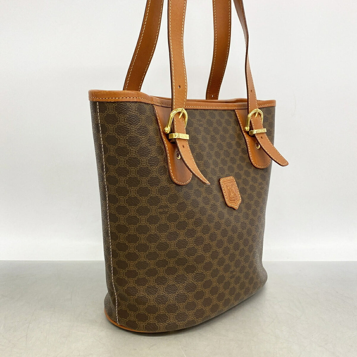Celine Brown Pvc Tote Bag (Pre-Owned)
