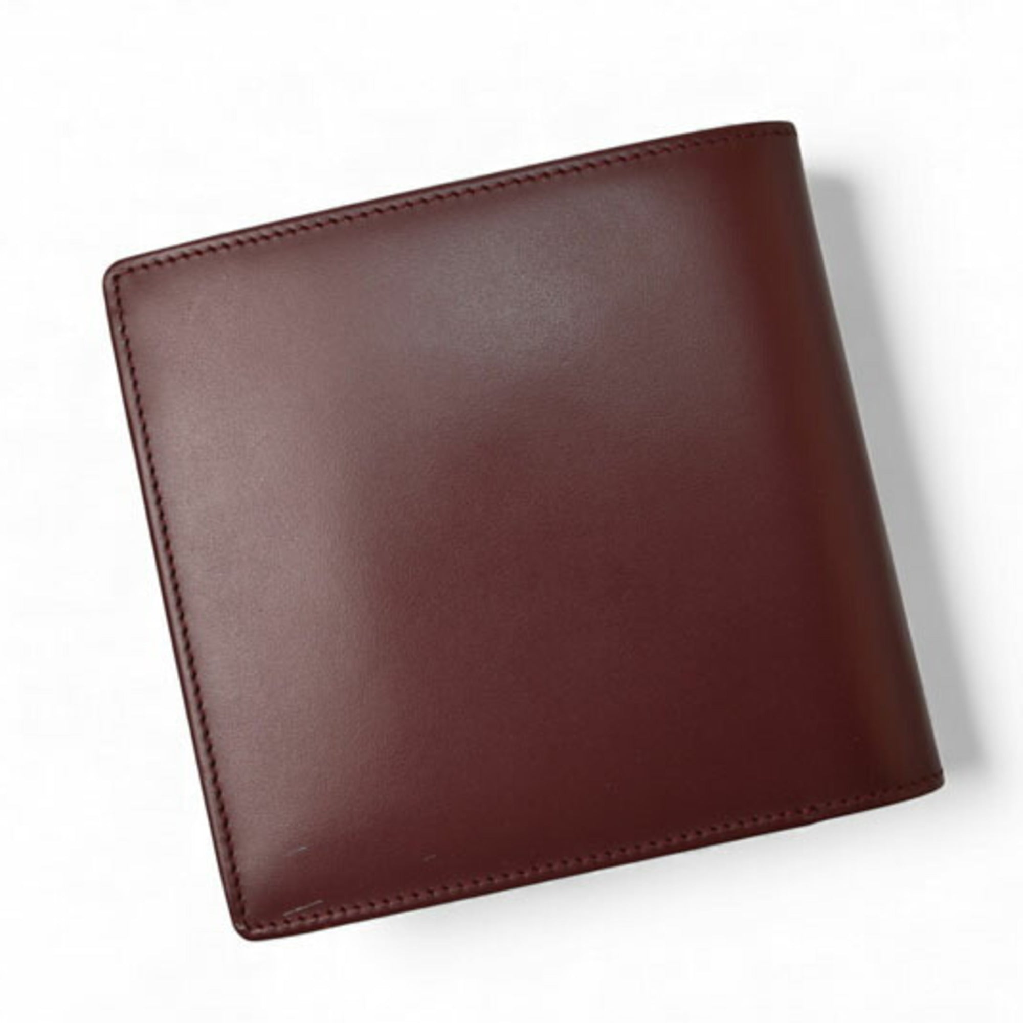 Cartier Bordeaux Leather Wallet (Bi-Fold) (Pre-Owned)