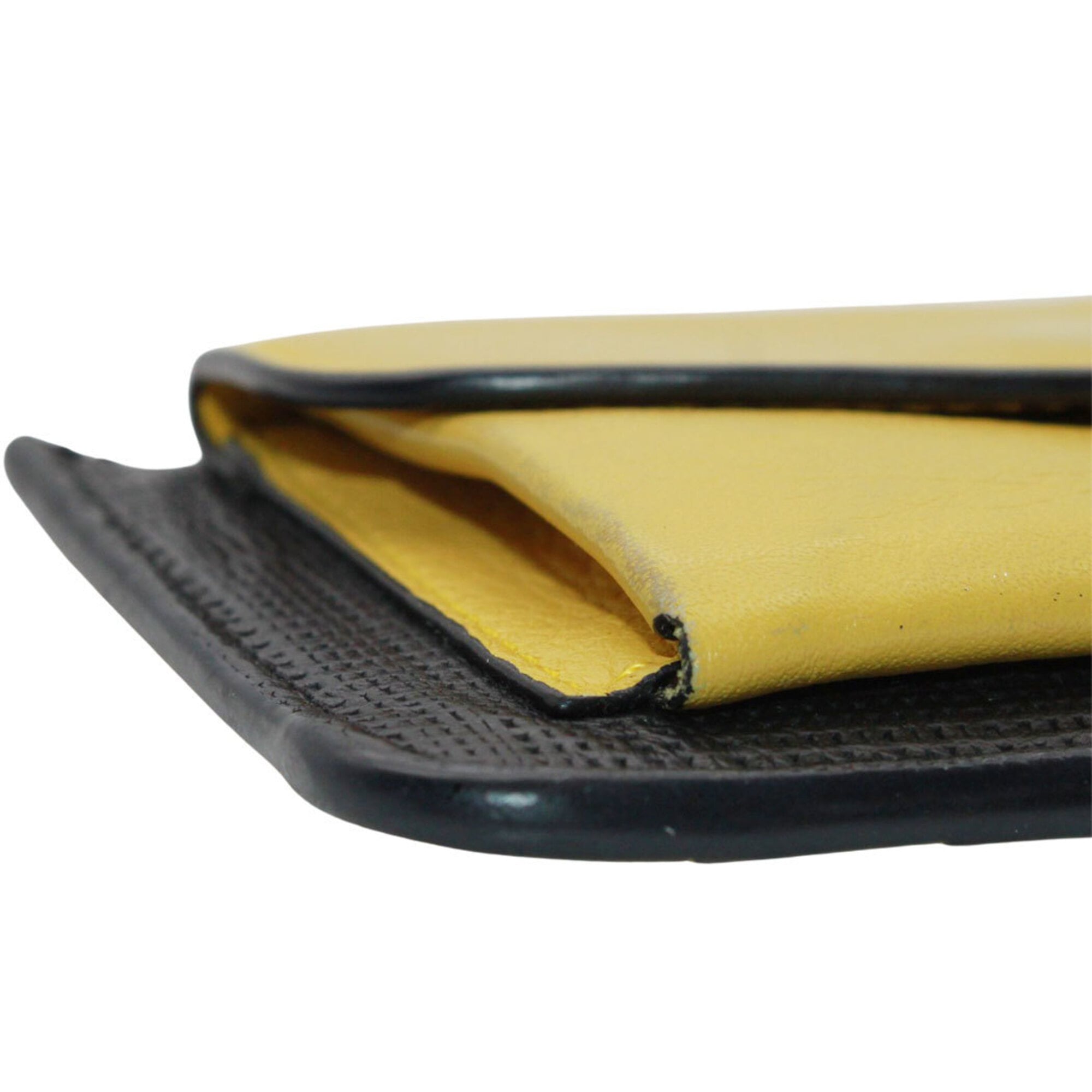 Loewe Yellow Leather Coin Purse/Coin Case (Pre-Owned)