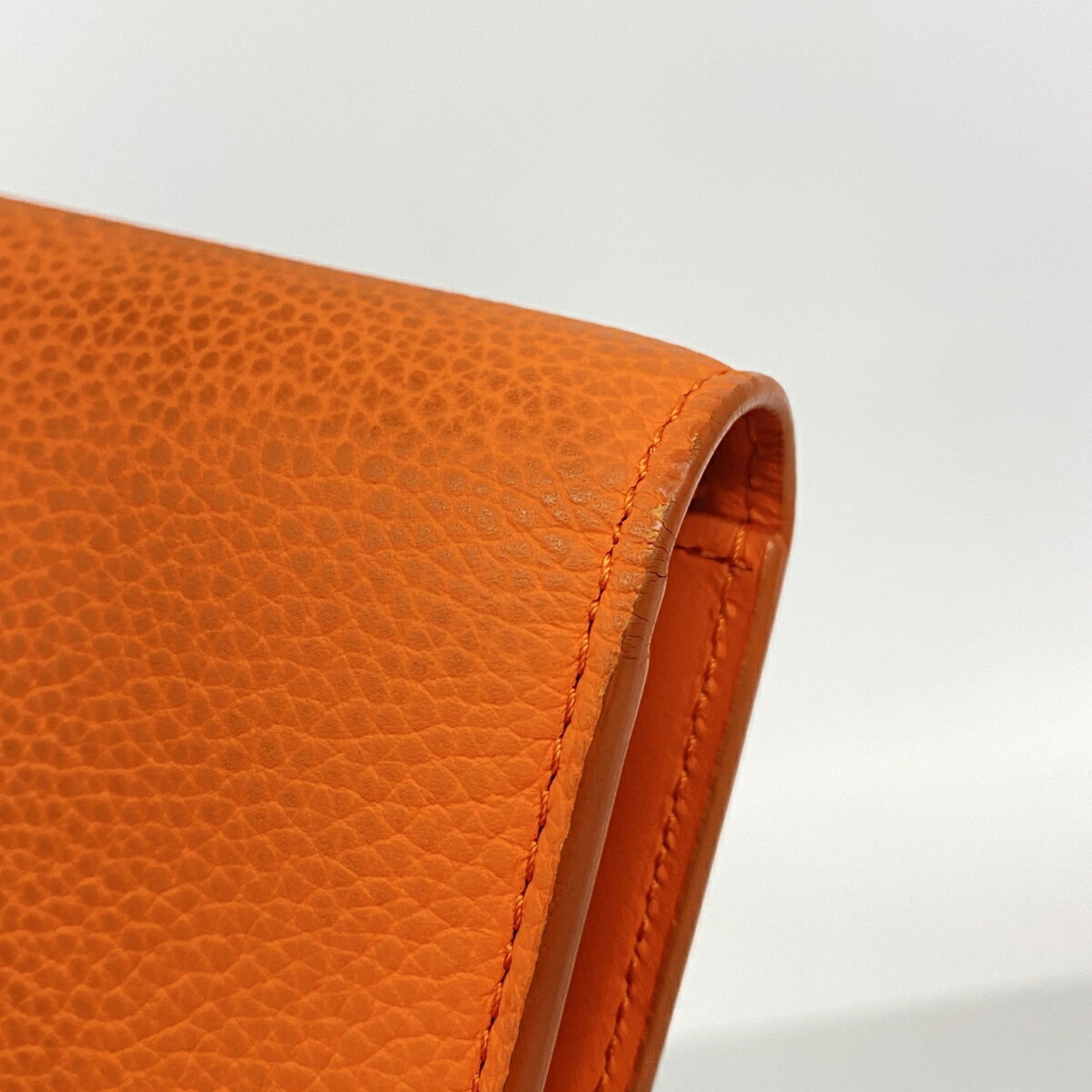 Louis Vuitton Orange Long Wallet (Bi-Fold) (Pre-Owned)