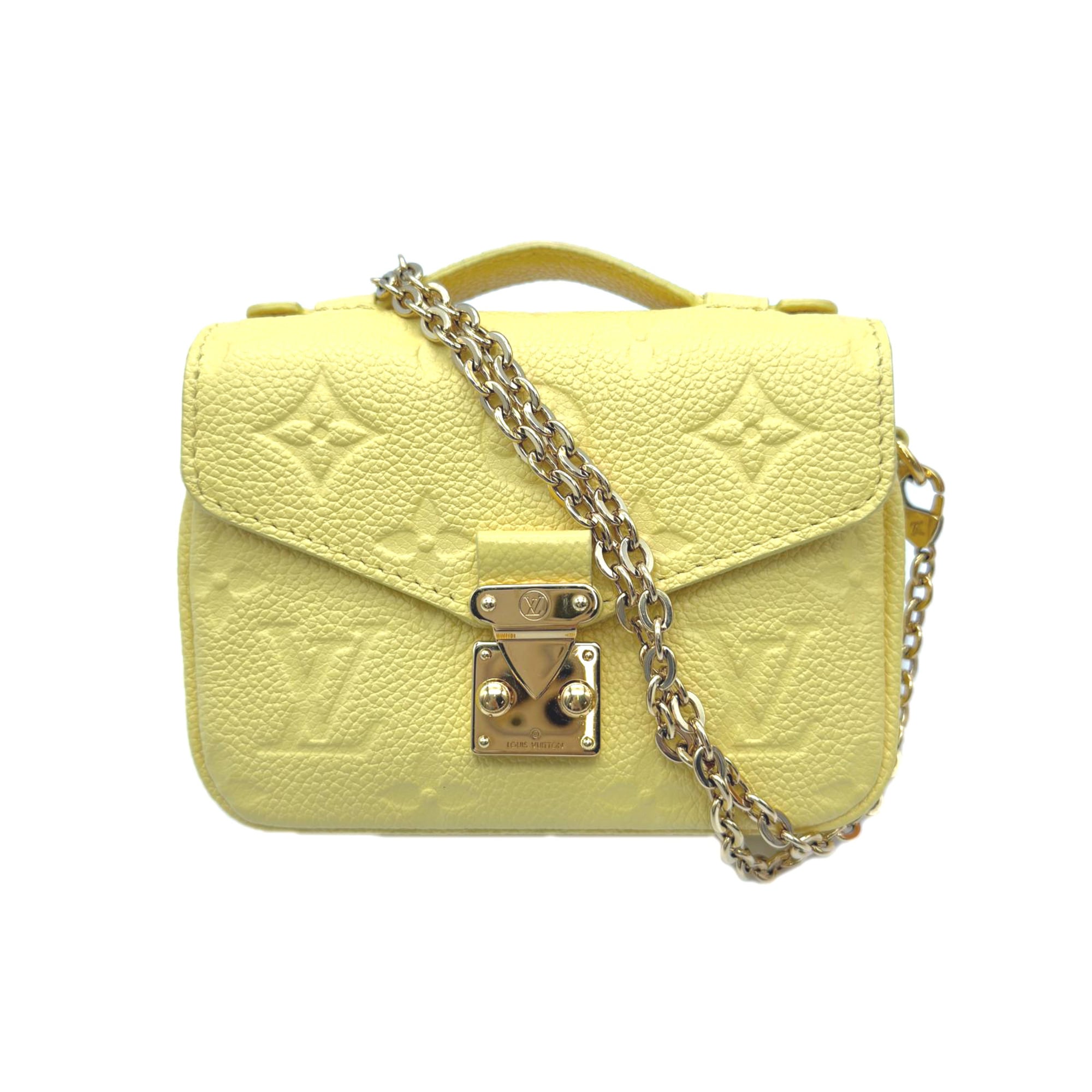 Louis Vuitton Yellow Leather Shoulder Bag (Pre-Owned)