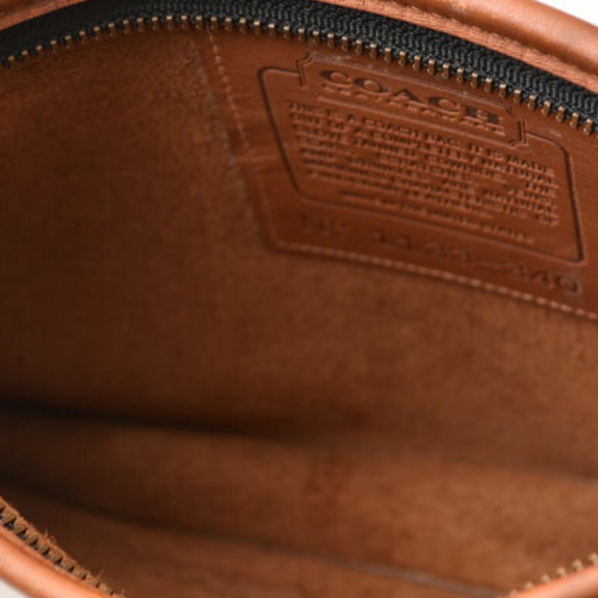Coach Brown Leather Clutch Bag Pouch (Pre-Owned)