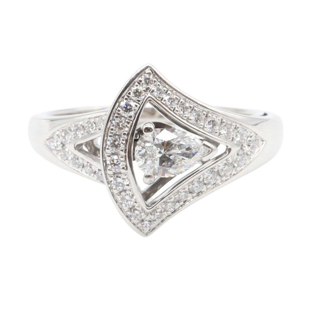 Bvlgari Clear White Gold White Gold (18K) Band Ring (Pre-Owned)