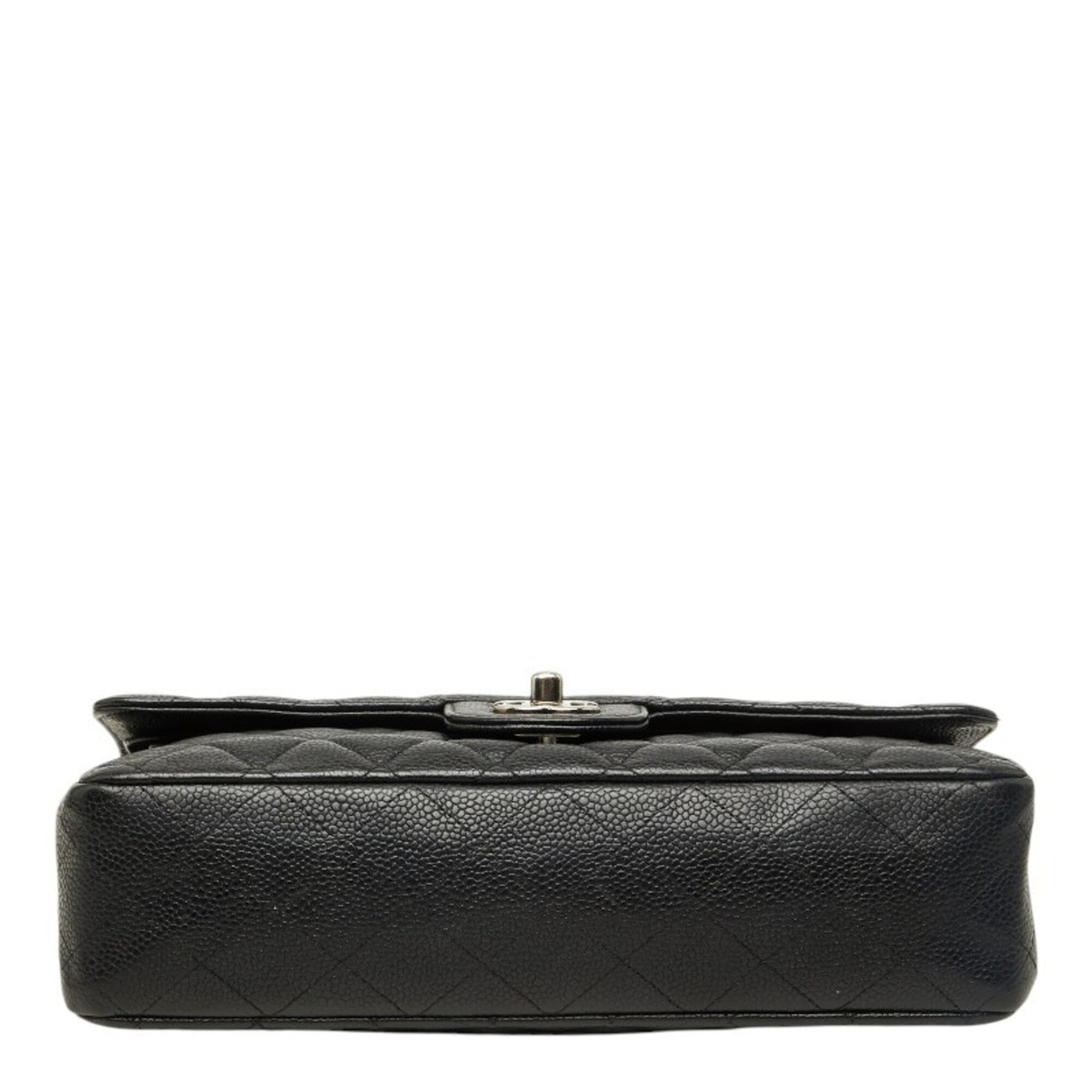 Chanel Black Grained Calfskin Shoulder Bag (Pre-Owned)