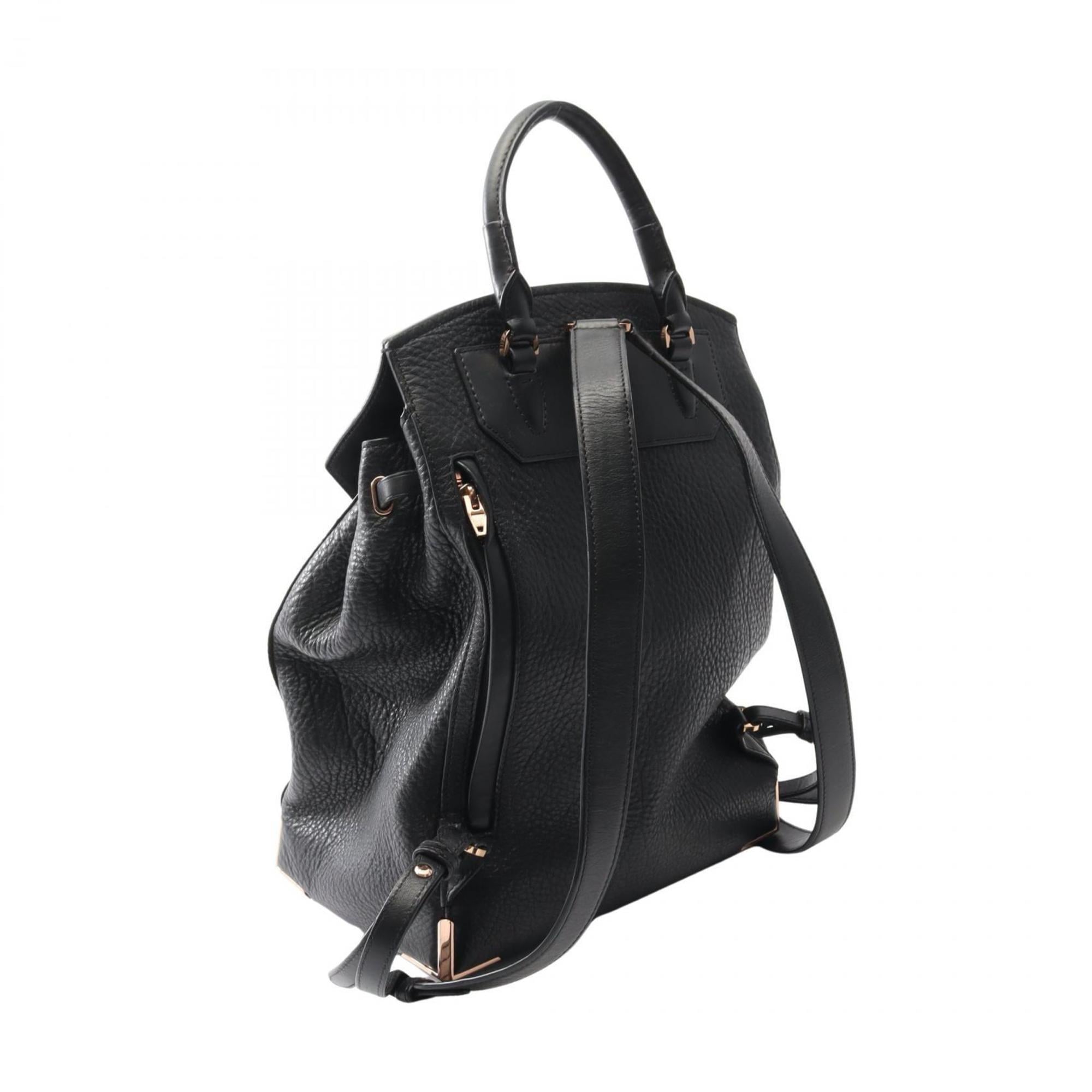 Alexander Wang Black Leather Backpack (Pre-Owned)