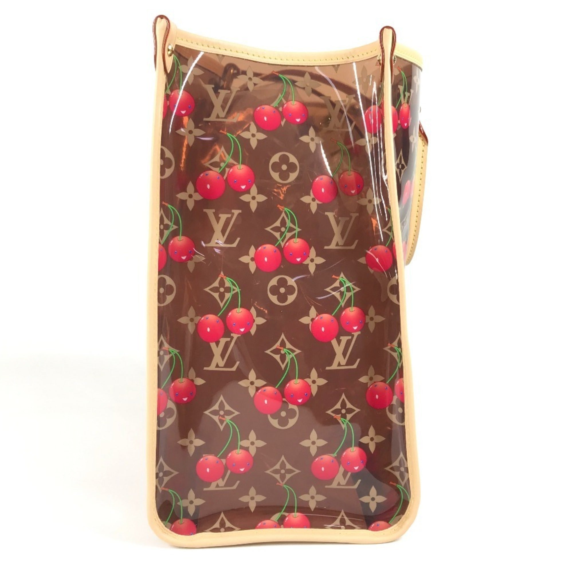 Louis Vuitton Brown Clear Monogram Red Color Monogram Shoulder Bag (Pre-Owned)