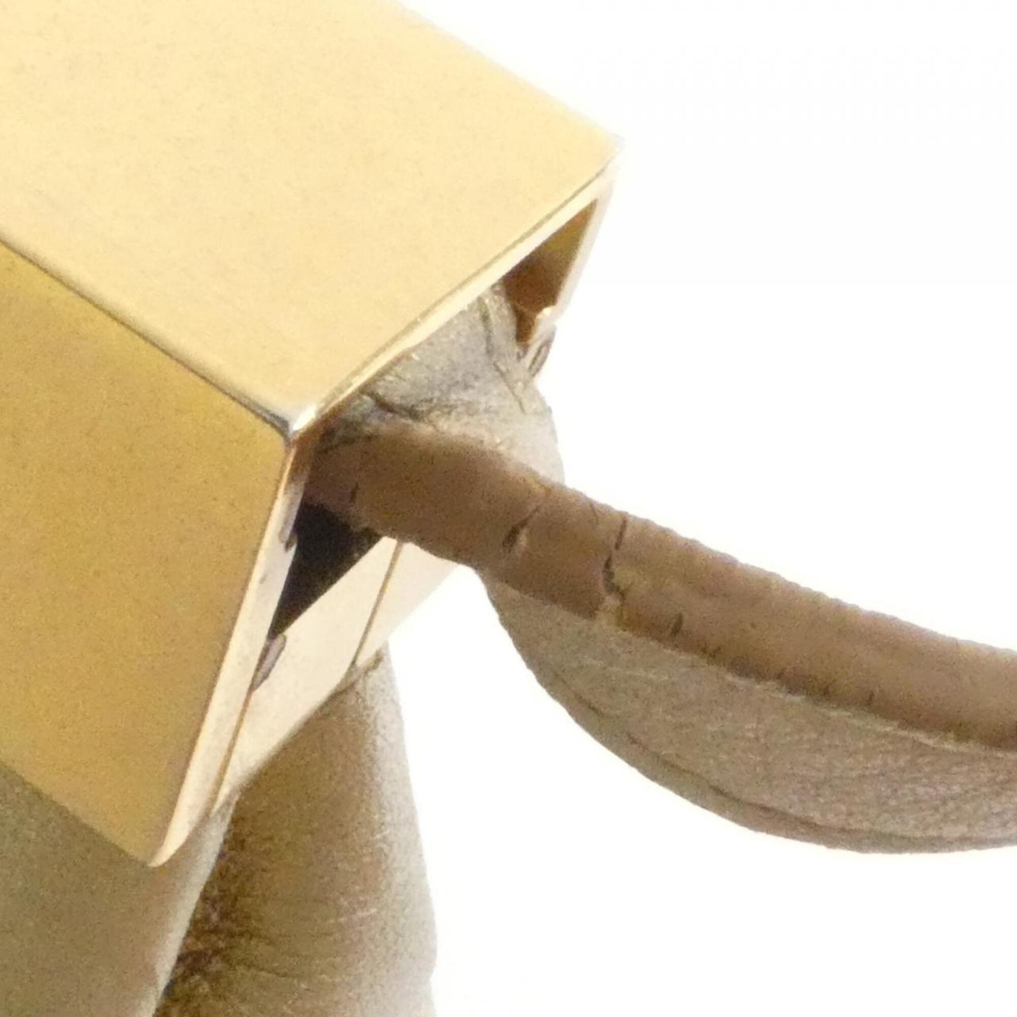 Chanel Gold Leather Shoulder Bag (Pre-Owned)